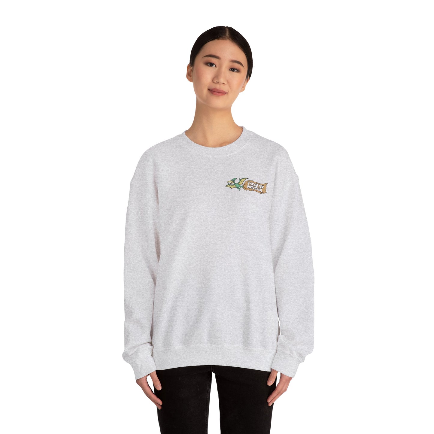 Godzilla Cartoon Crewneck Sweatshirt - Funny Monster Fire-Breathing Graphic