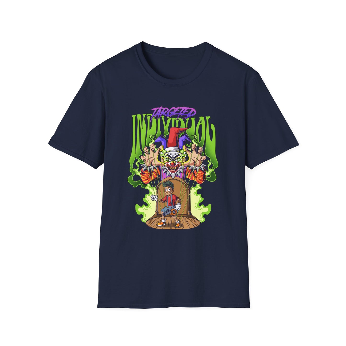 Creepy Clown Portal T-Shirt — Horror Graphic Tee with 'Disturbed' Vibe