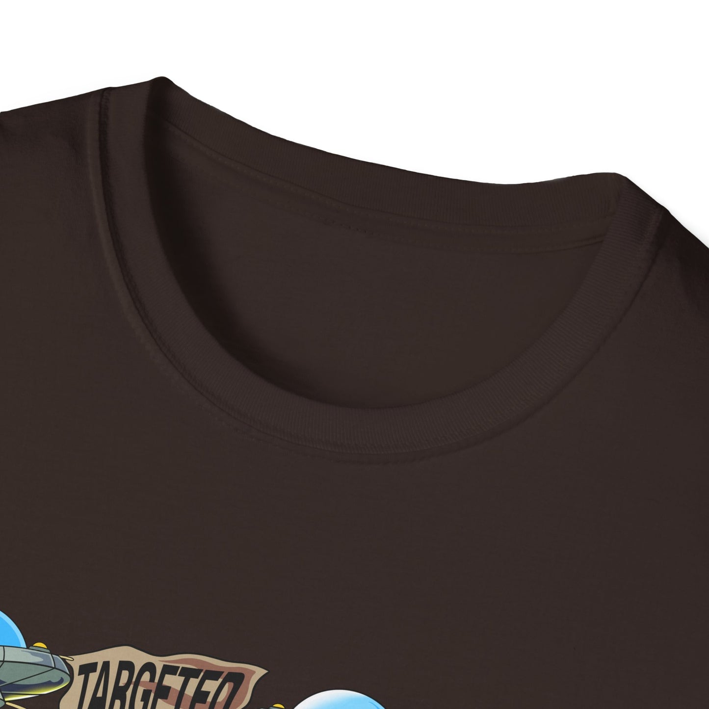 Alien Abduction Graphic T-Shirt — "Targeted Nowhere" Retro UFO Tee