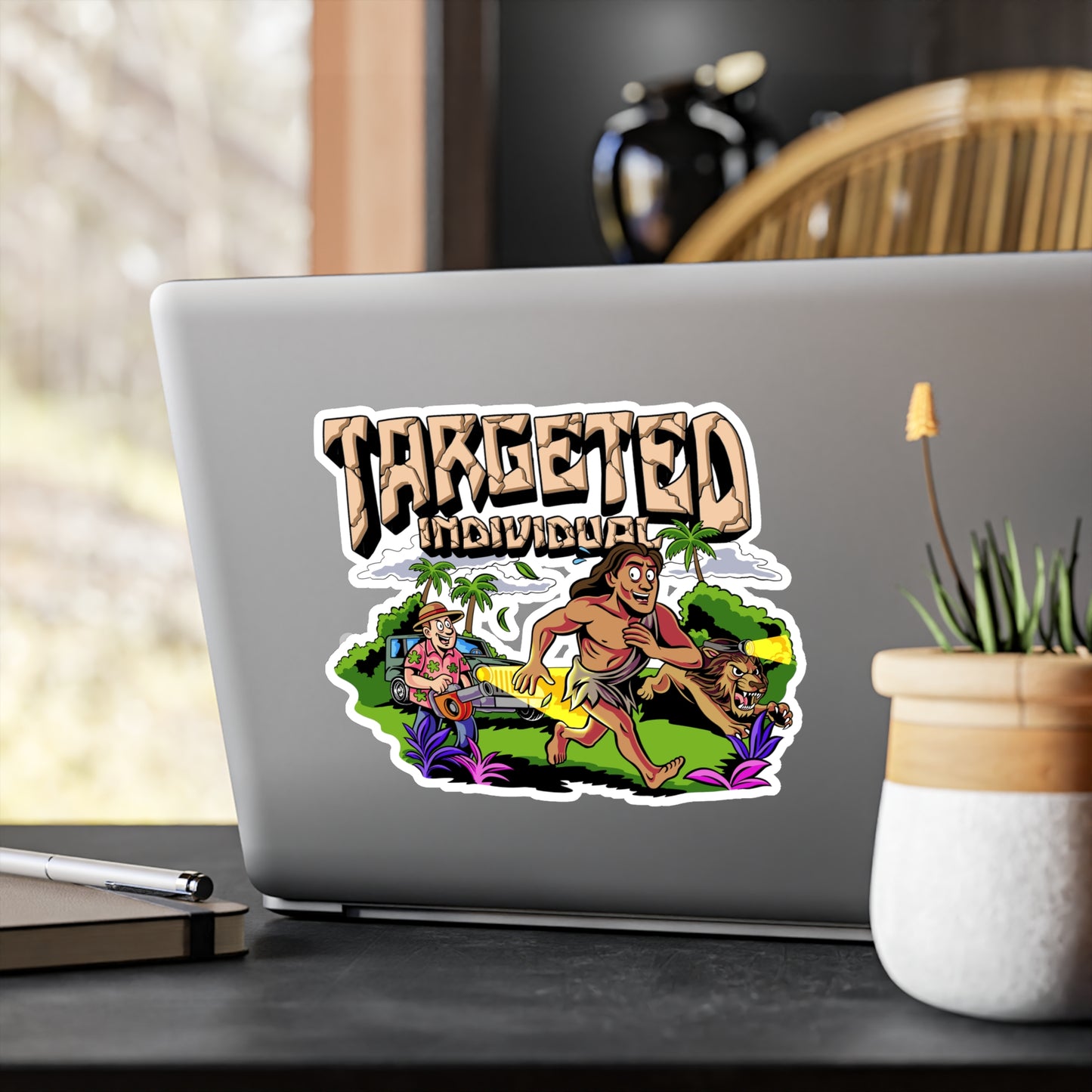 Targeted Individual Adventure Sticker — Kiss-Cut Vinyl Decal