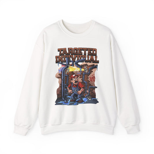 Crewneck Sweatshirt — "Tapoutta My Way" Retro Plumber Graphic