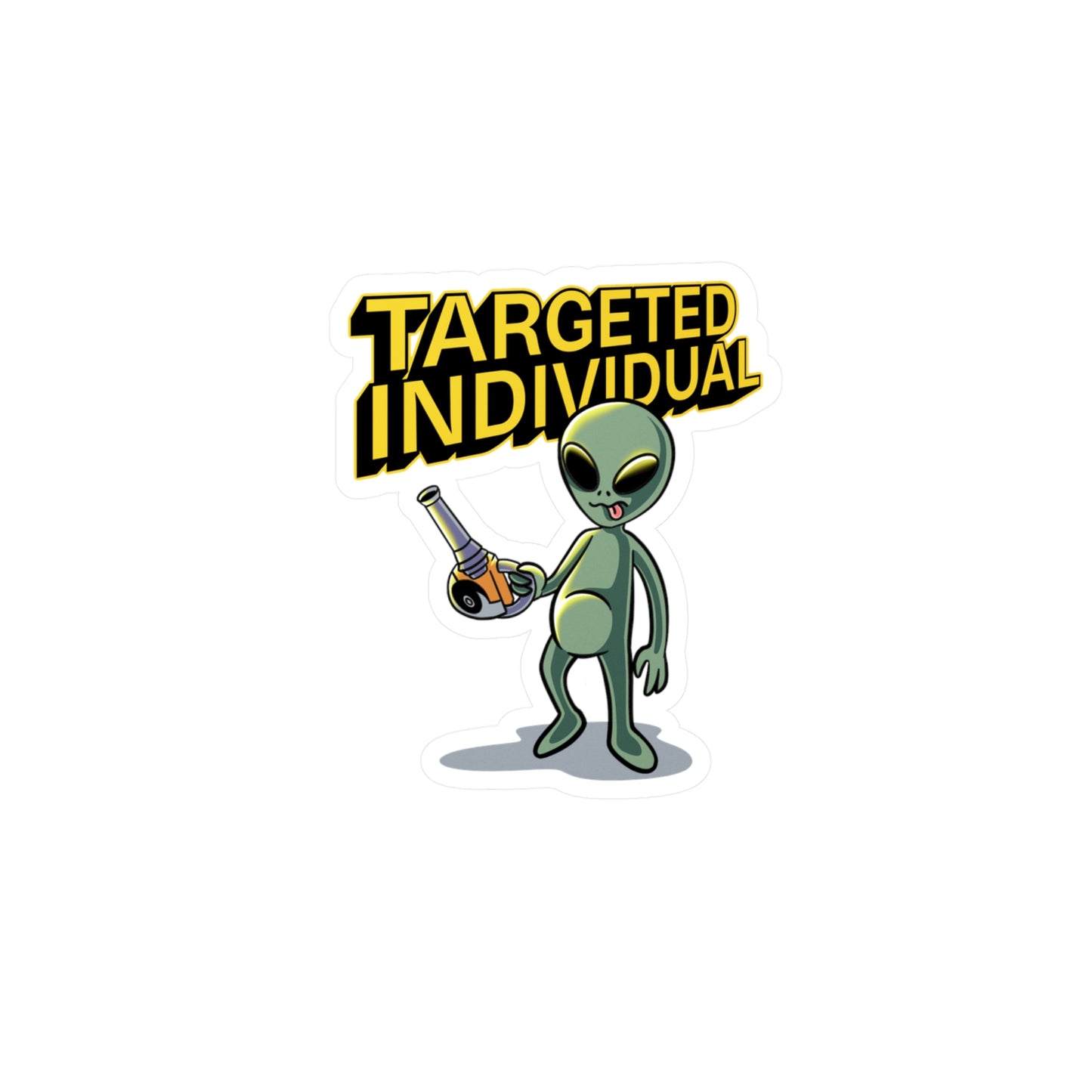 Targeted Individual Alien Sticker - Kiss-Cut Vinyl Decal