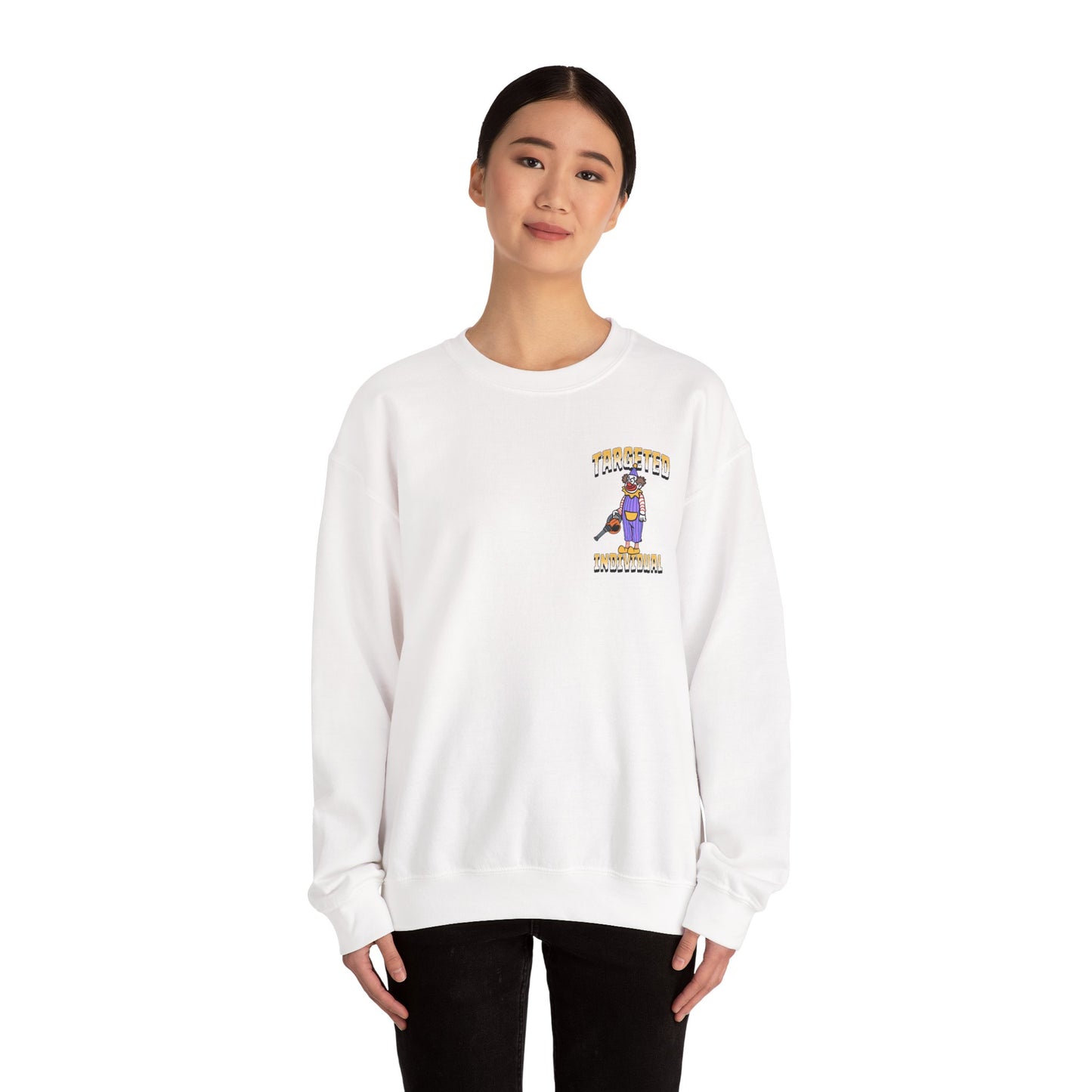 Crewneck Sweatshirt — "Targeted Individual" Carnival Graphic