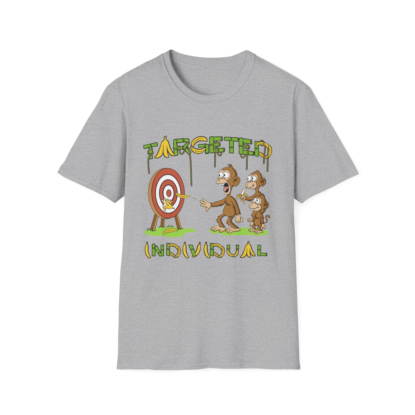 Targeted Individual Graphic T-Shirt — Funny Monkey Target Design