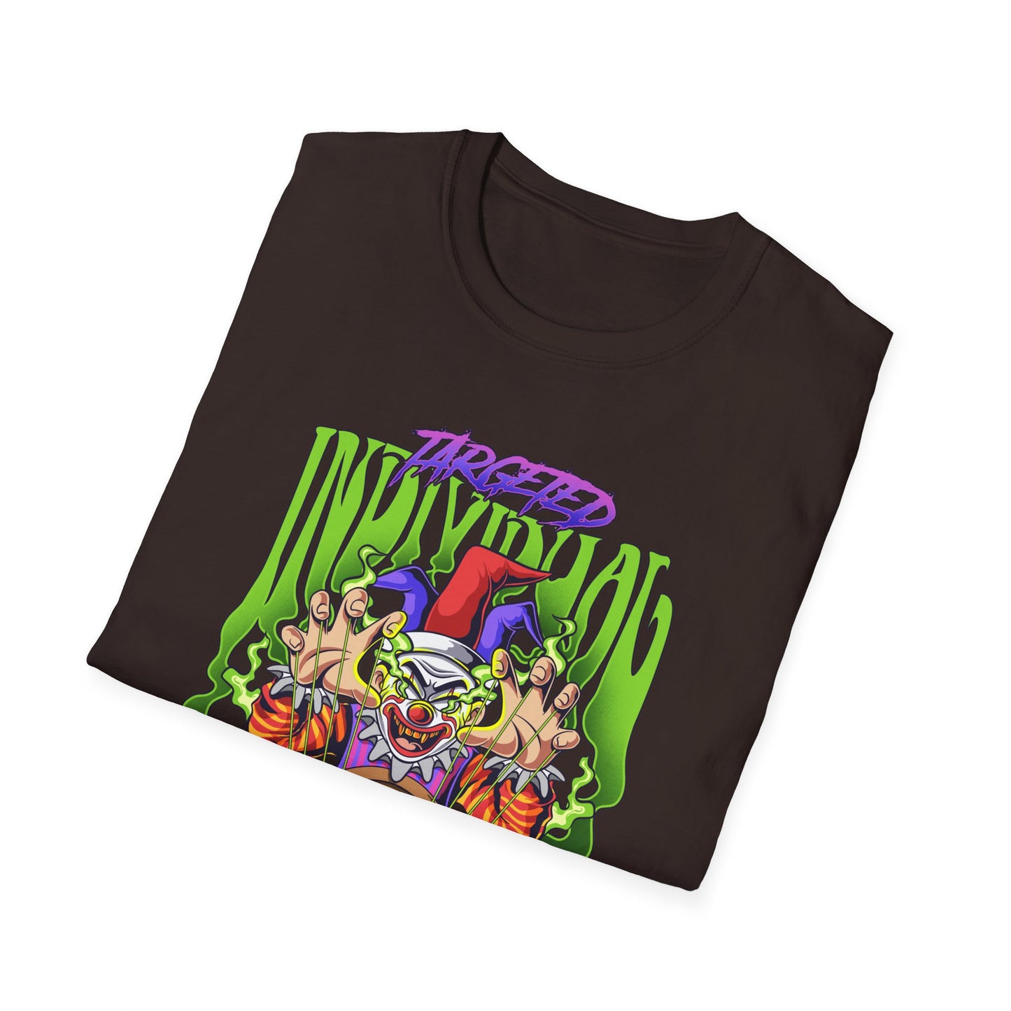 Creepy Clown Portal T-Shirt — Horror Graphic Tee with 'Disturbed' Vibe