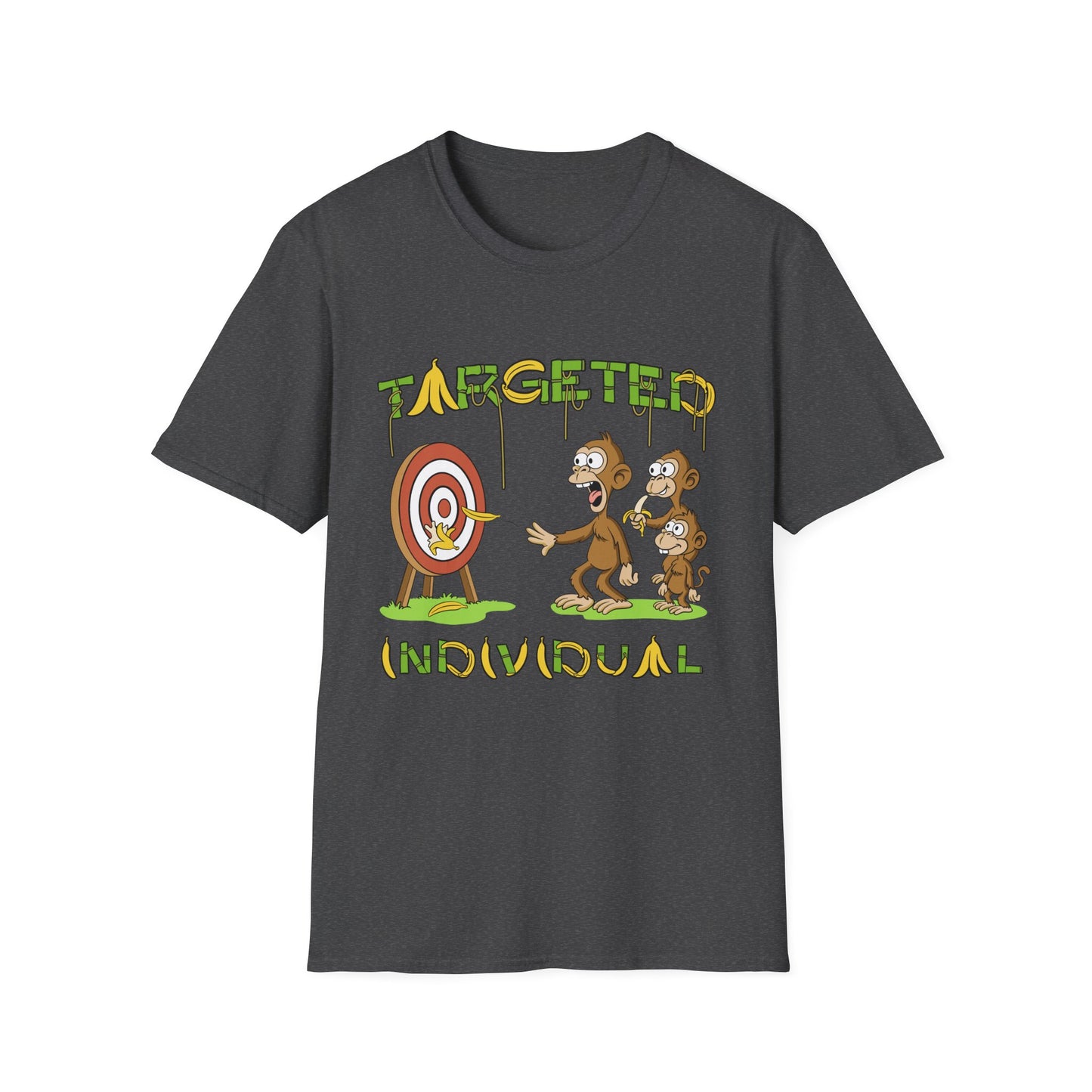 Targeted Individual Graphic T-Shirt — Funny Monkey Target Design