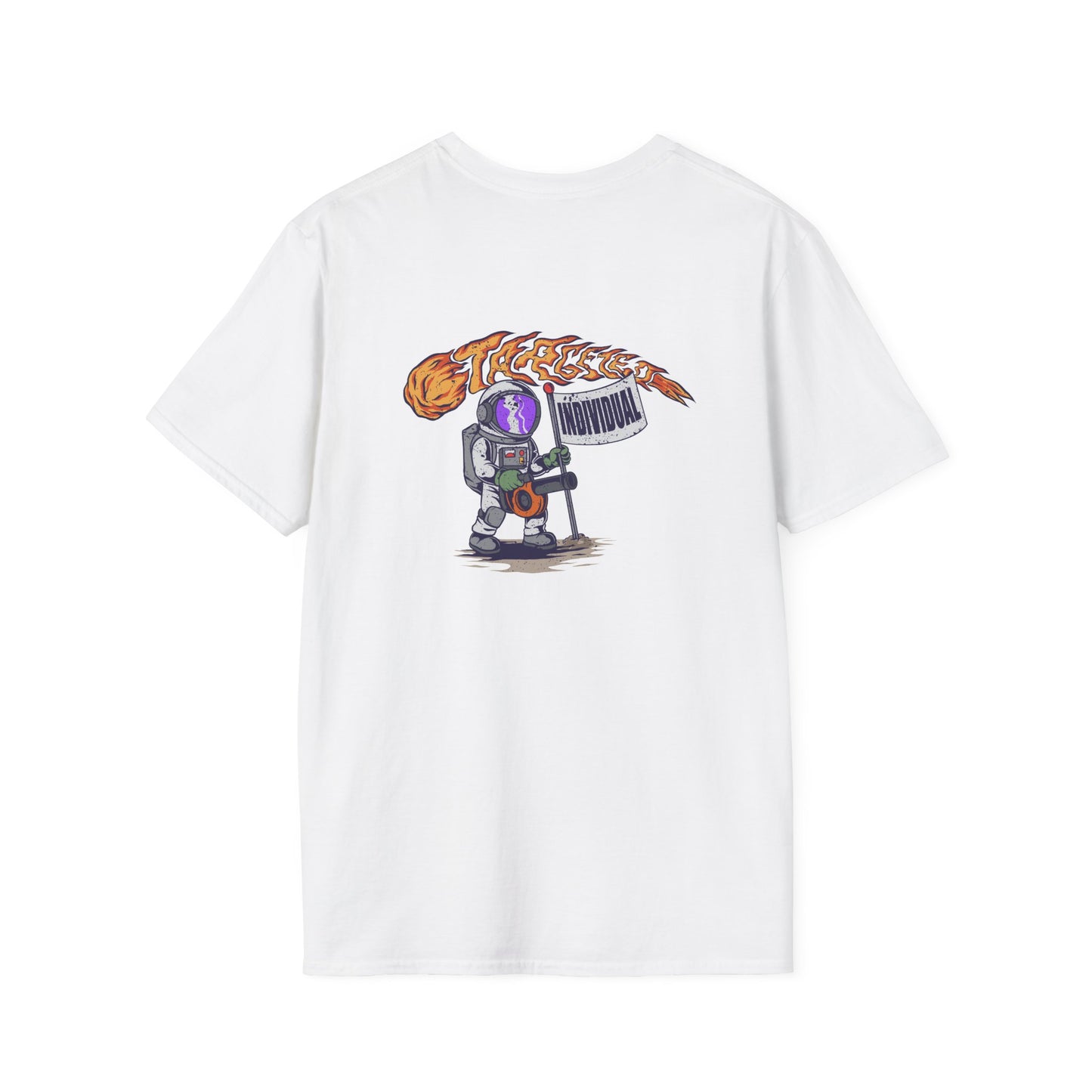 Astronaut Recording Studio T-Shirt — 'Tracks' Musician Space Graphic Tee