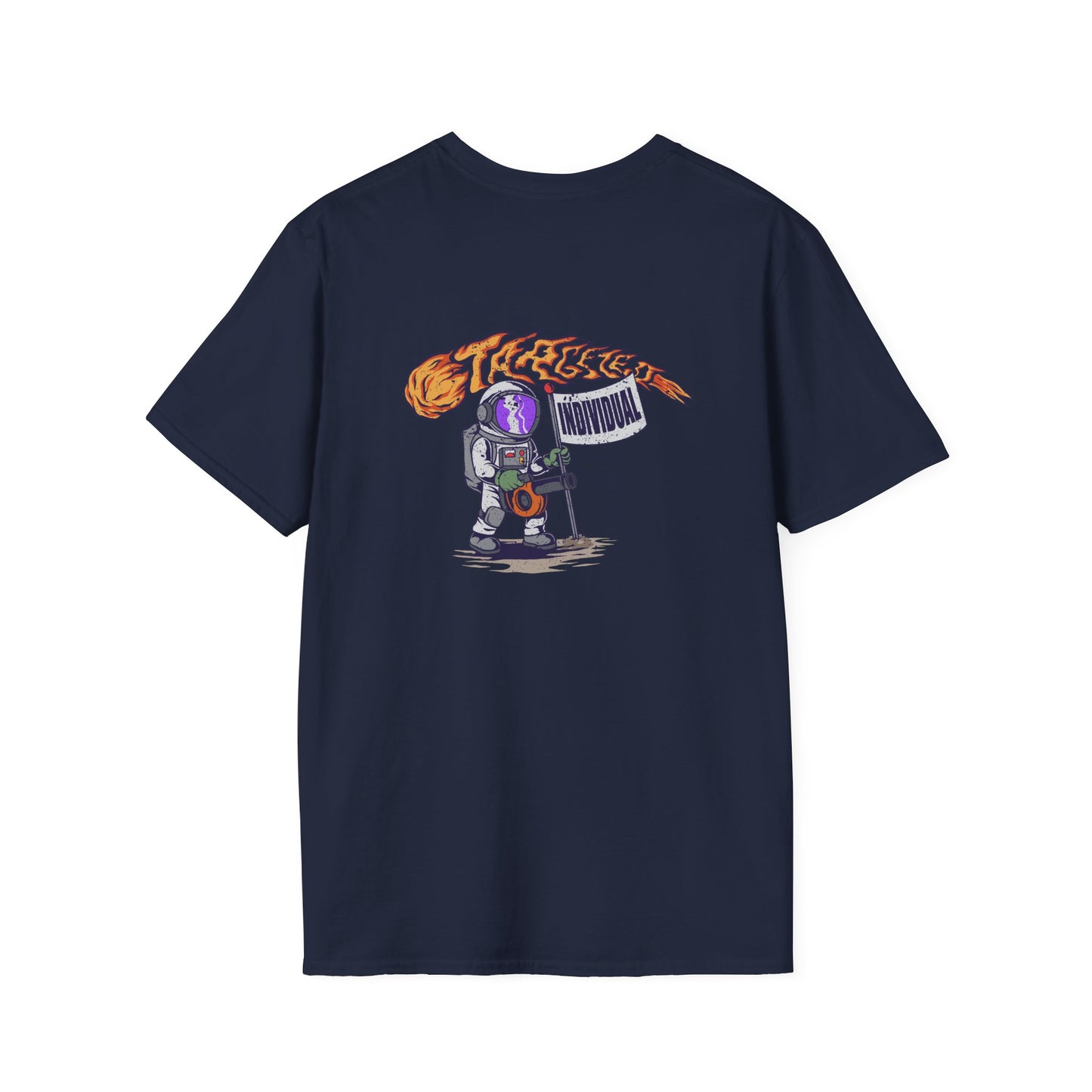 Astronaut Recording Studio T-Shirt — 'Tracks' Musician Space Graphic Tee