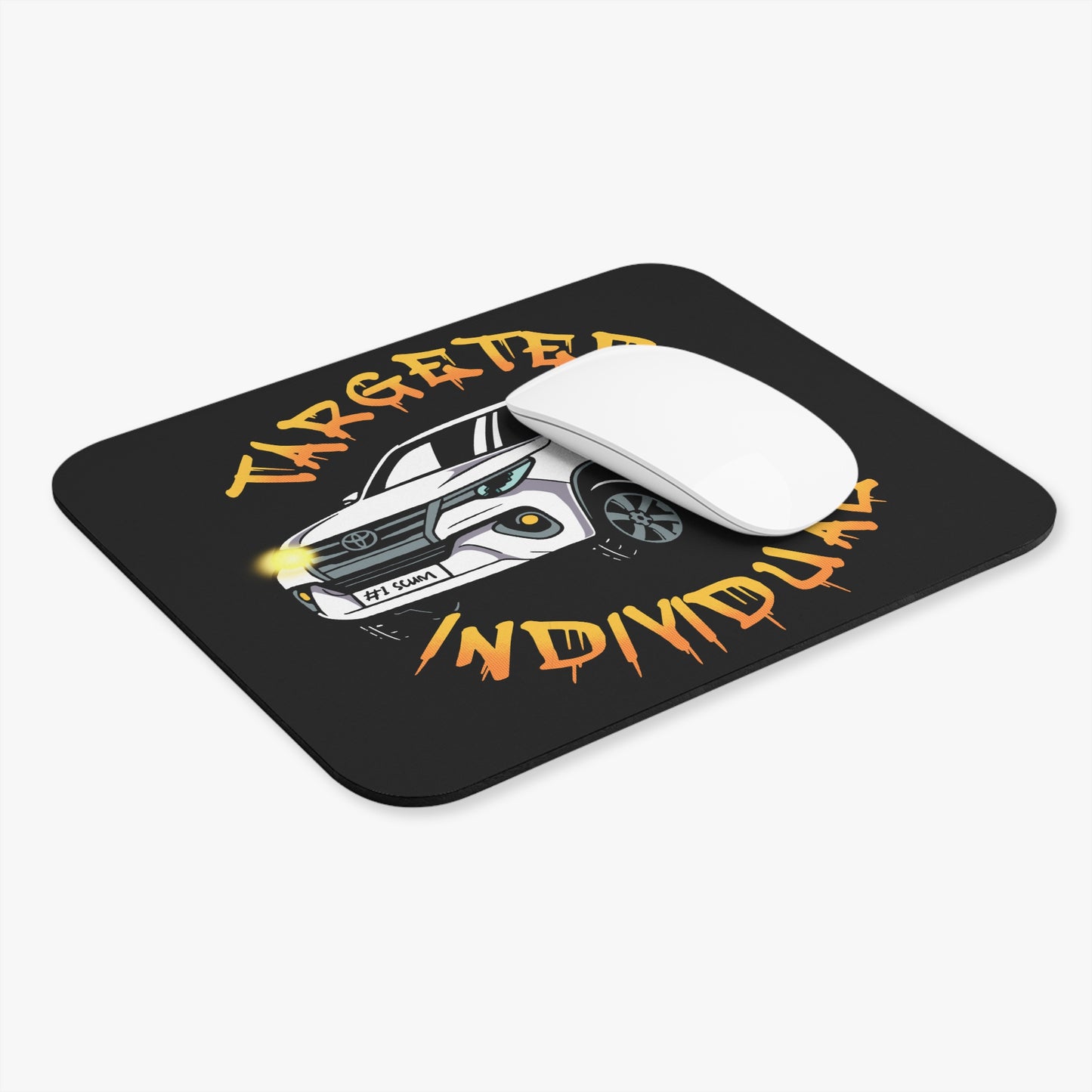 Targeted Individual SUV Mouse Pad — Funny Car Graphic Desk Mat
