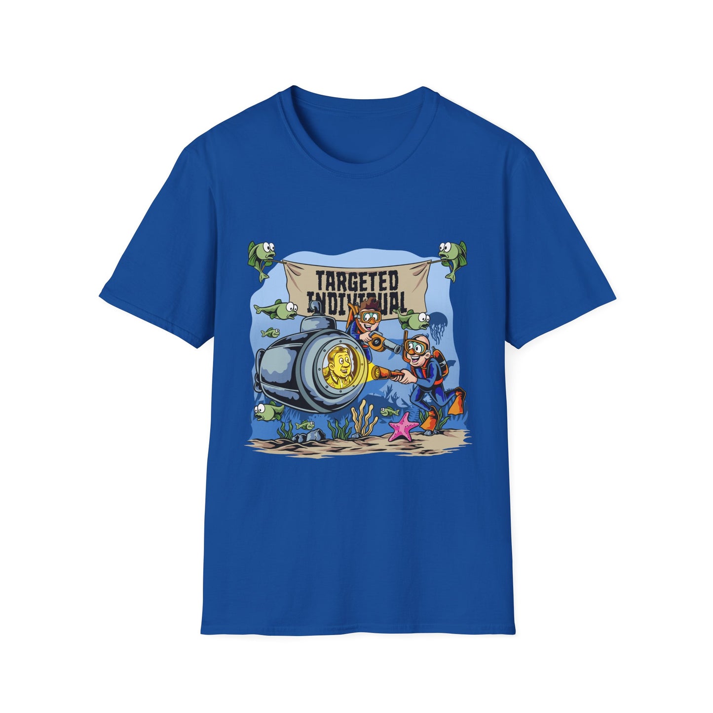 T-Shirt — "Targeted Individual" Submarine Cartoon Design