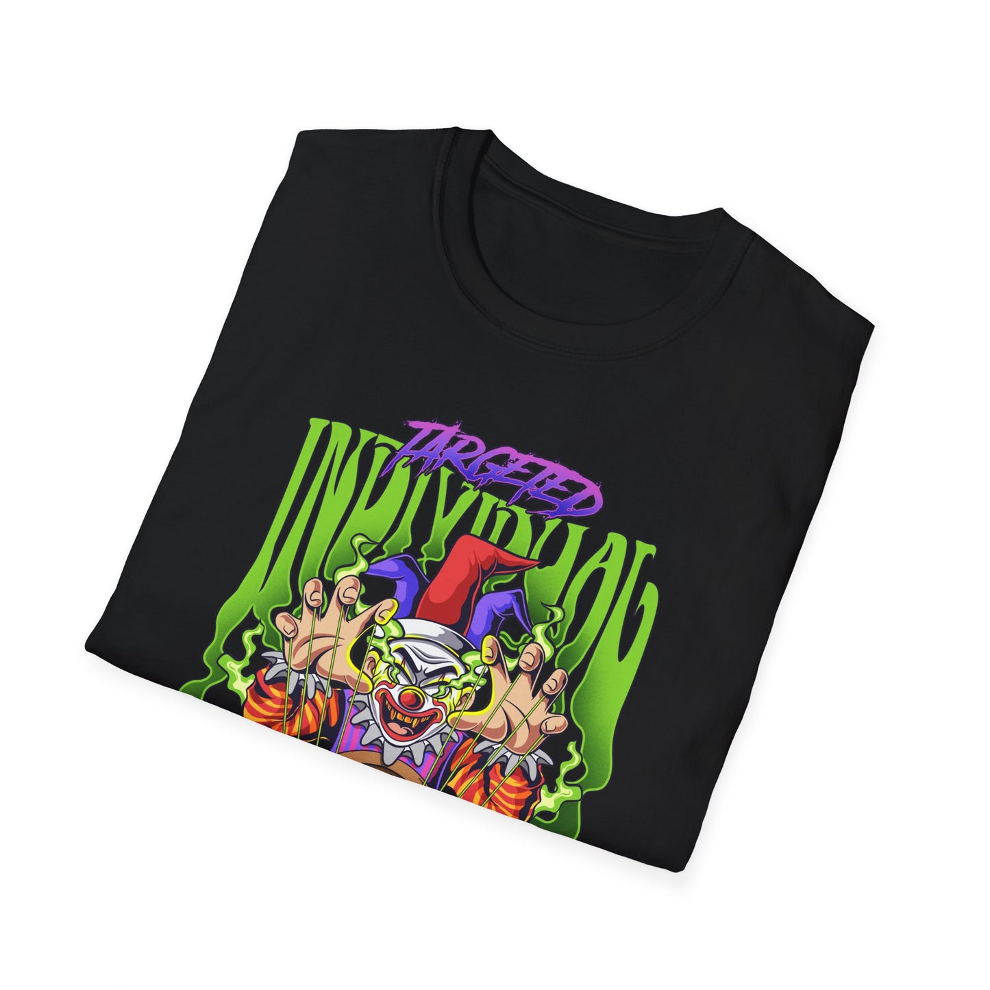 Creepy Clown Portal T-Shirt — Horror Graphic Tee with 'Disturbed' Vibe
