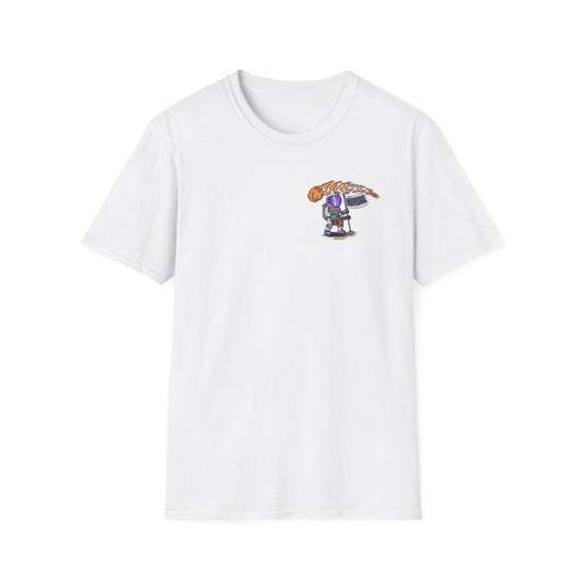 Space Protest T-Shirt — Cute Astronauts Holding Sign with Comet Graphic