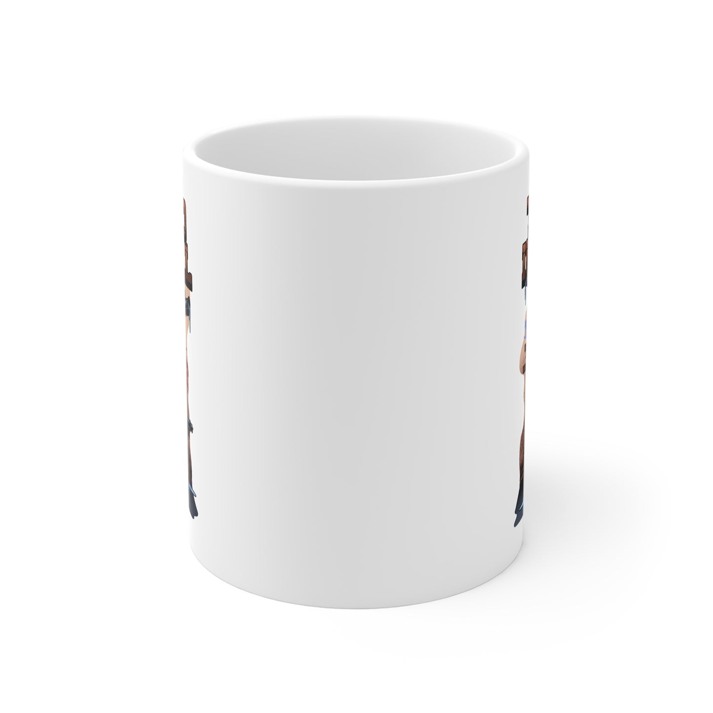 Plumber Cartoon Mug — 'Targeted Individual' Funny Pipe Repair Coffee Cup