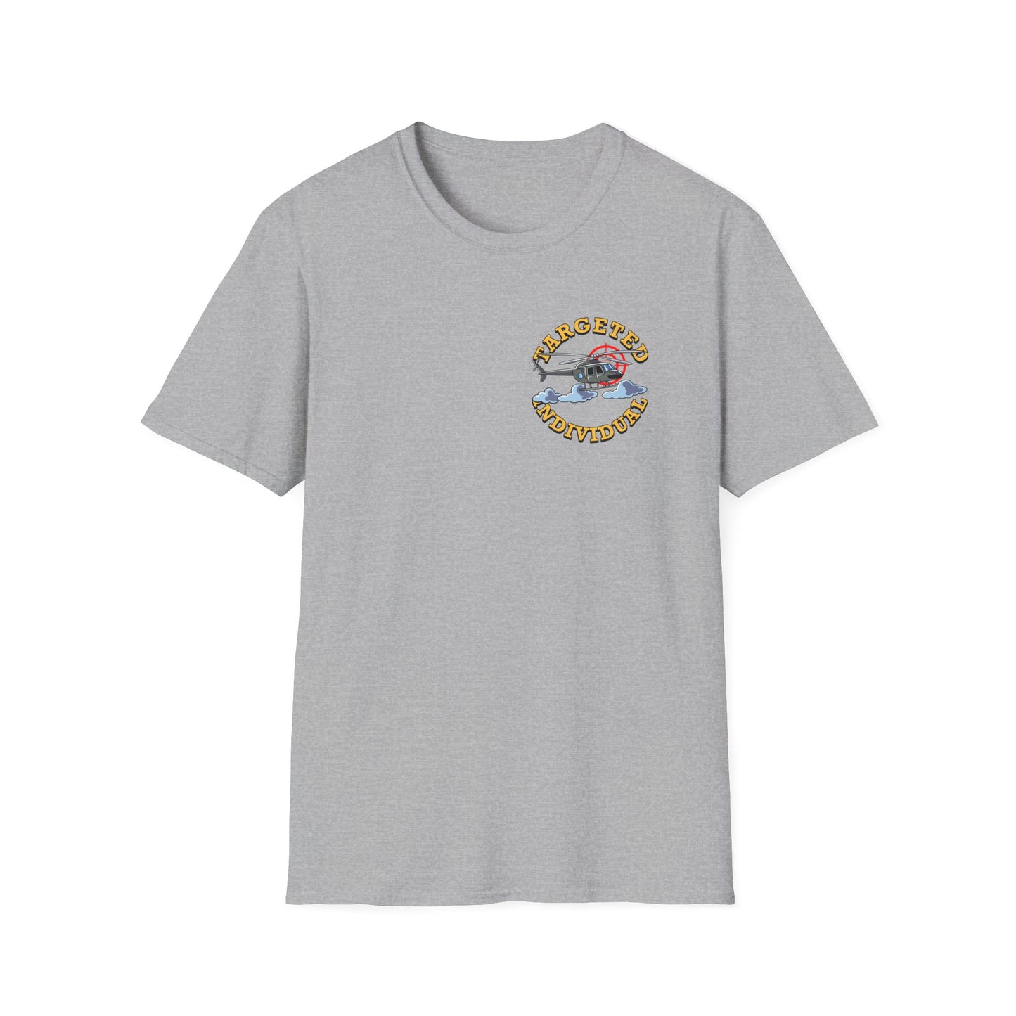 Target Individual T-Shirt — 'Target Individual' Graphic Tee with Police Truck & Targets