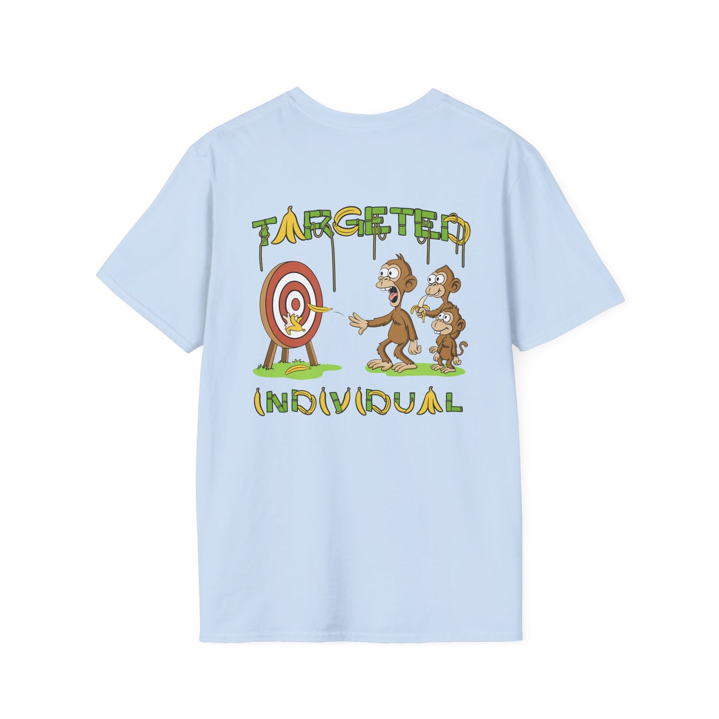 Targeted Individual T-Shirt — Graphic Satire Backprint Tee