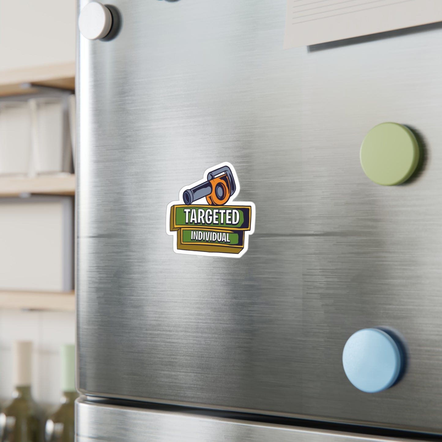 Targeted Individual Vinyl Sticker — Tactical Scope Kiss-Cut Decal