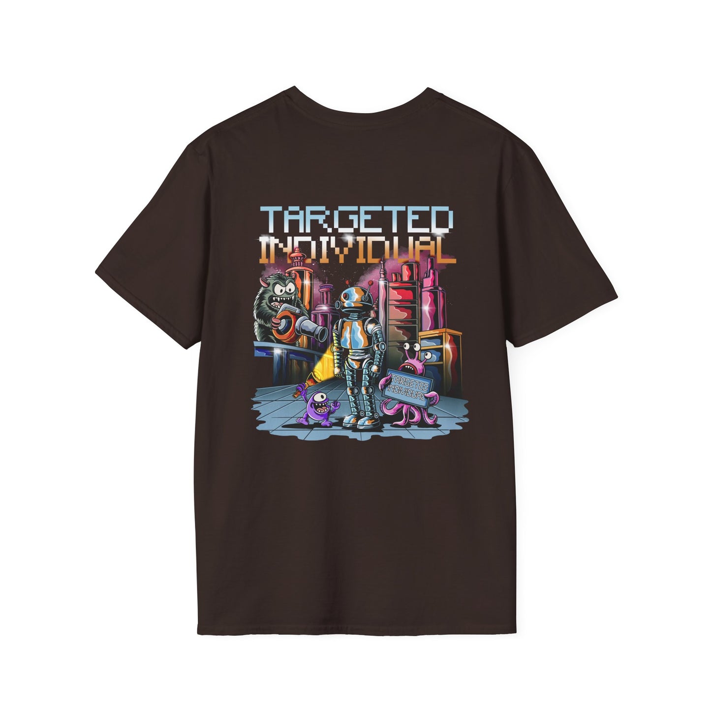 Targeted Individual T-Shirt — Retro Sci‑Fi Robot Graphic Tee
