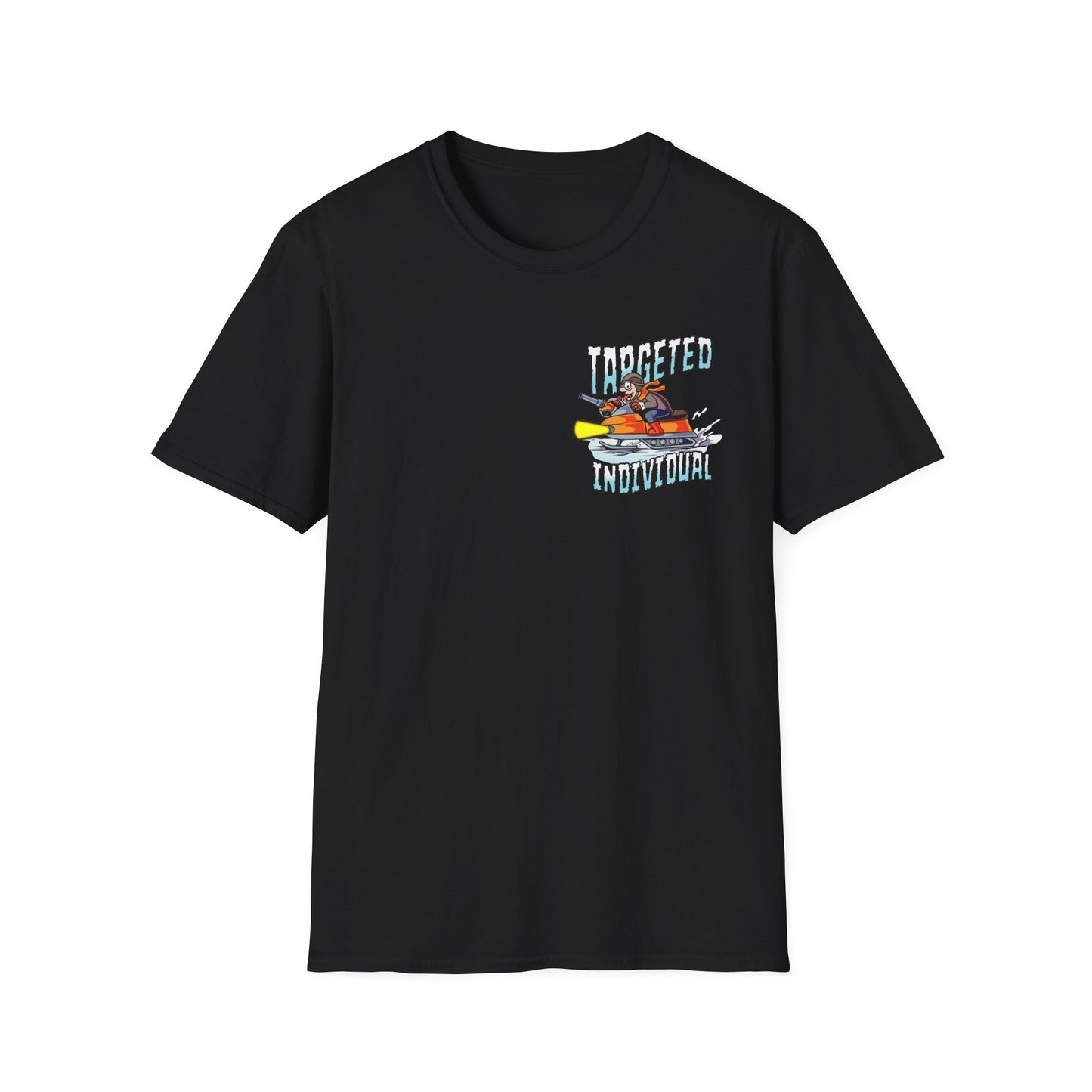 Fishing Cartoon T-Shirt — "Targeted Individual" Graphic Tee