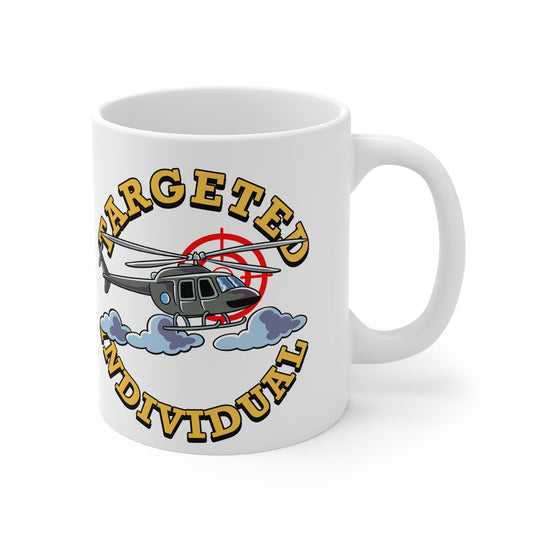 Targeted Individual Helicopter Mug — Military Aviation Coffee Cup