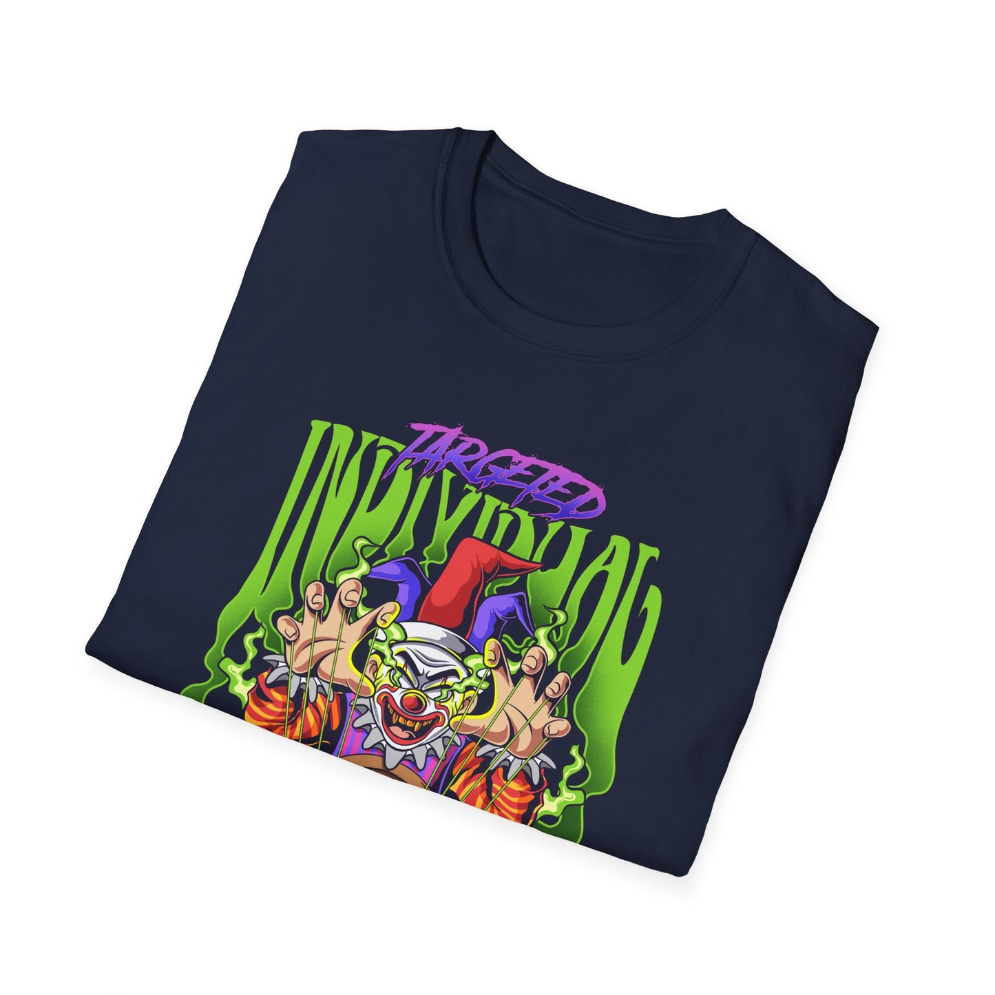 Creepy Clown Portal T-Shirt — Horror Graphic Tee with 'Disturbed' Vibe