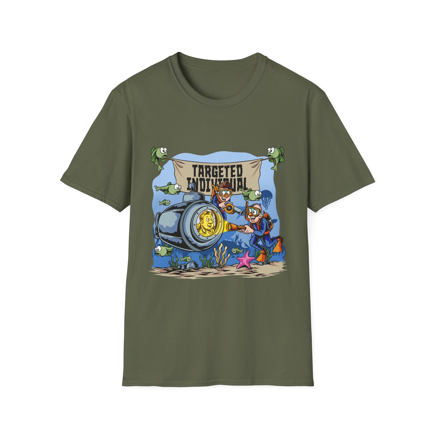 T-Shirt — "Targeted Individual" Submarine Cartoon Design