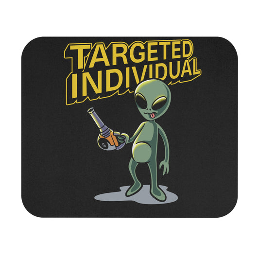 Targeted Individual Alien Mouse Pad — Funny Retro Sci‑Fi Desk Mat