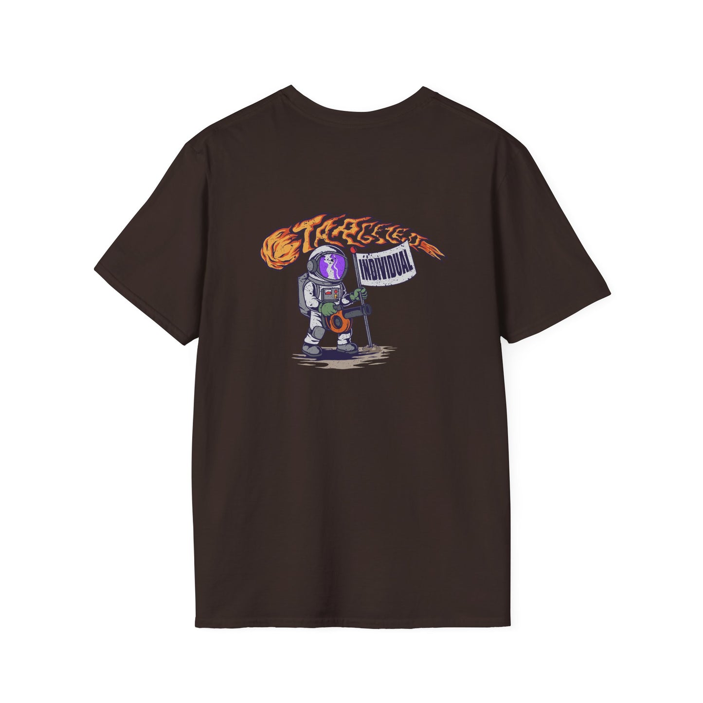 Astronaut Recording Studio T-Shirt — 'Tracks' Musician Space Graphic Tee
