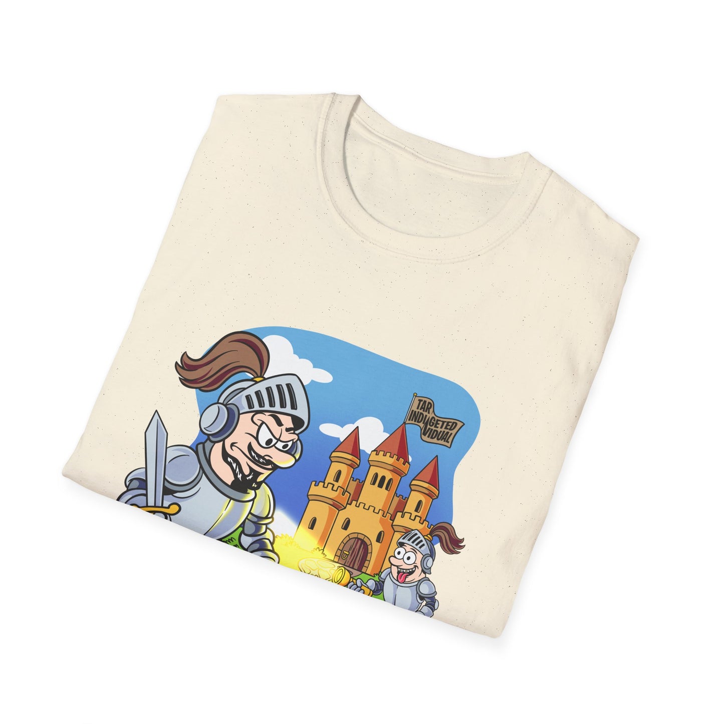 Knight Cartoon T-Shirt — Cute Medieval Castle Adventure Tee