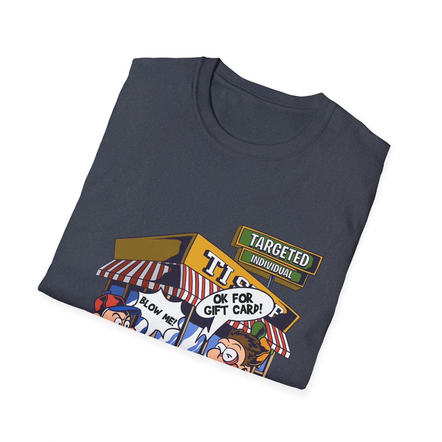 T-Shirt — Cartoon Target Practice Ice Cream Stand Design