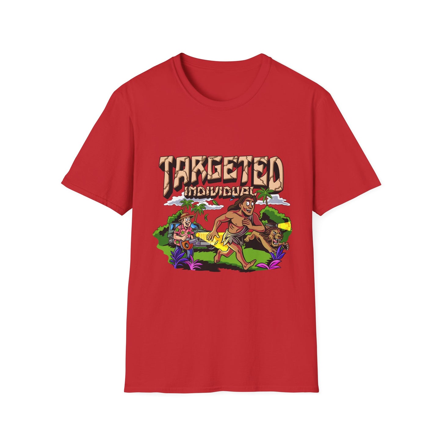 Targeted Individuals T-Shirt — Retro Island Hunt Graphic Tee