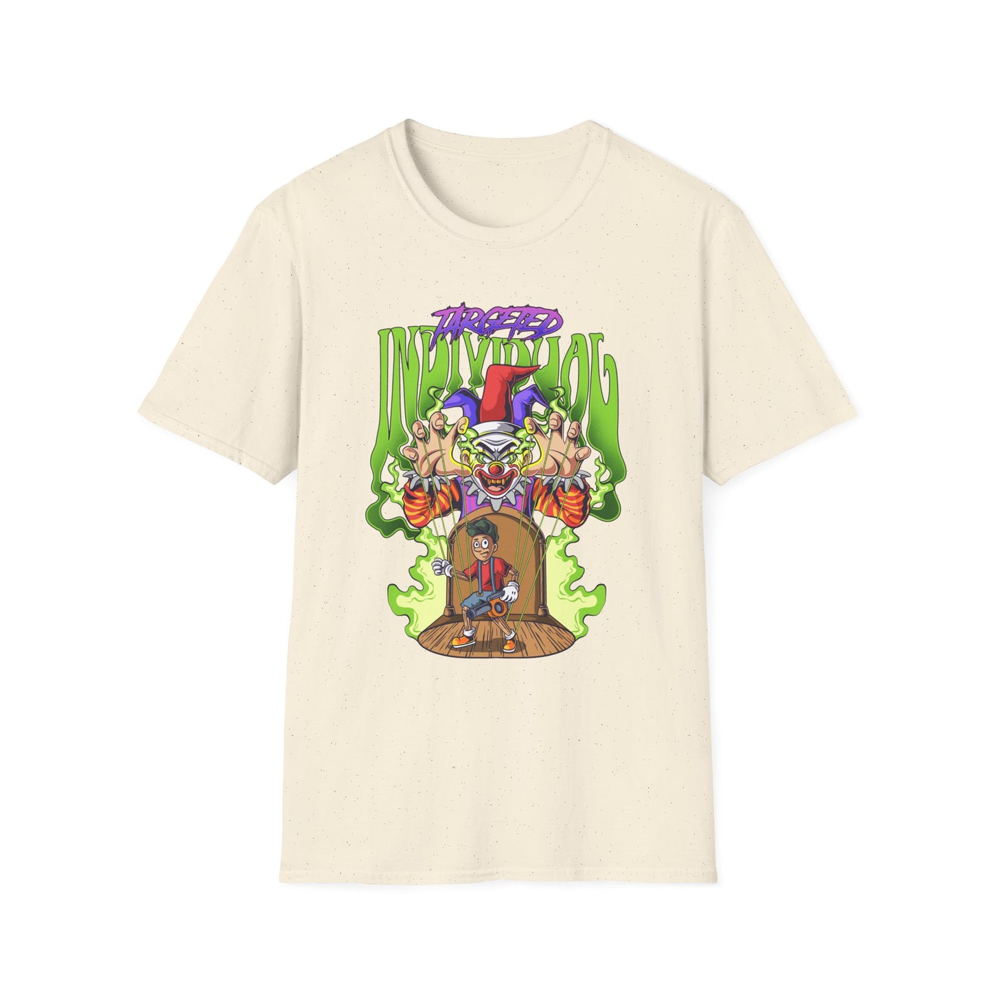 Creepy Clown Portal T-Shirt — Horror Graphic Tee with 'Disturbed' Vibe
