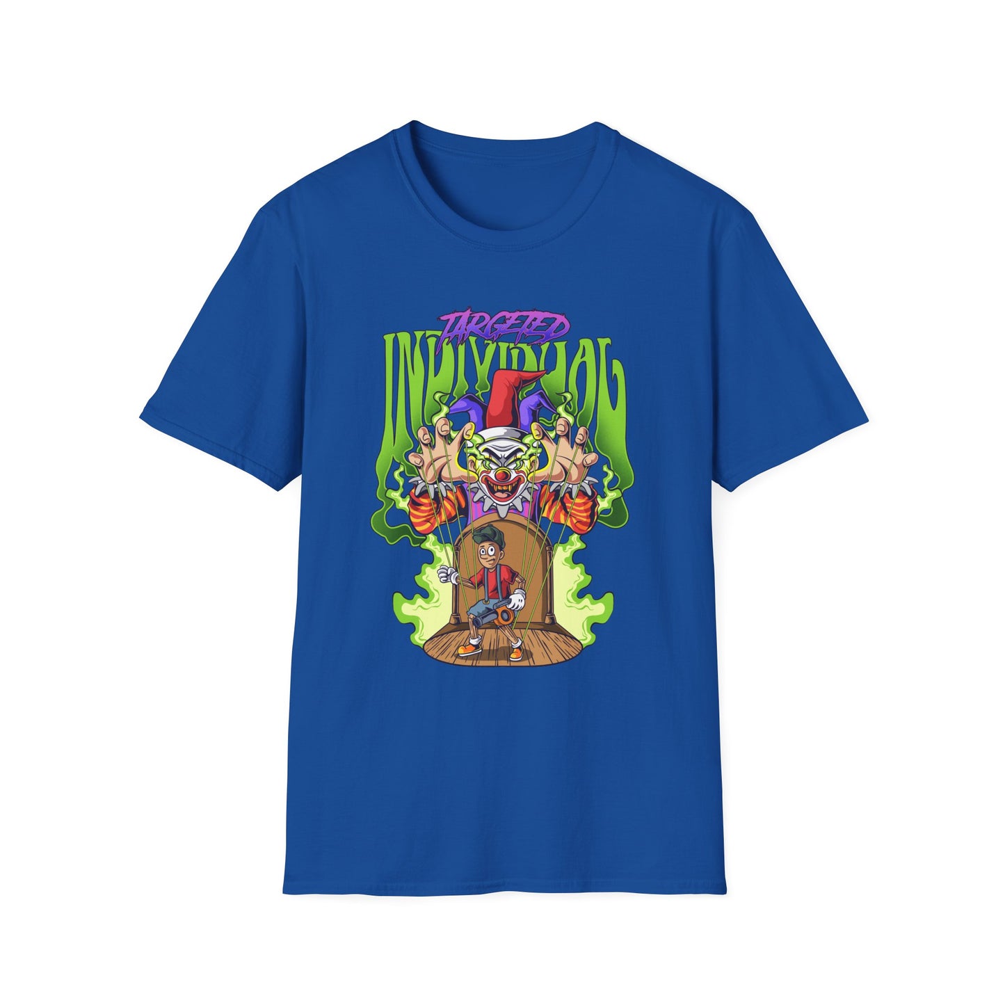 Creepy Clown Portal T-Shirt — Horror Graphic Tee with 'Disturbed' Vibe