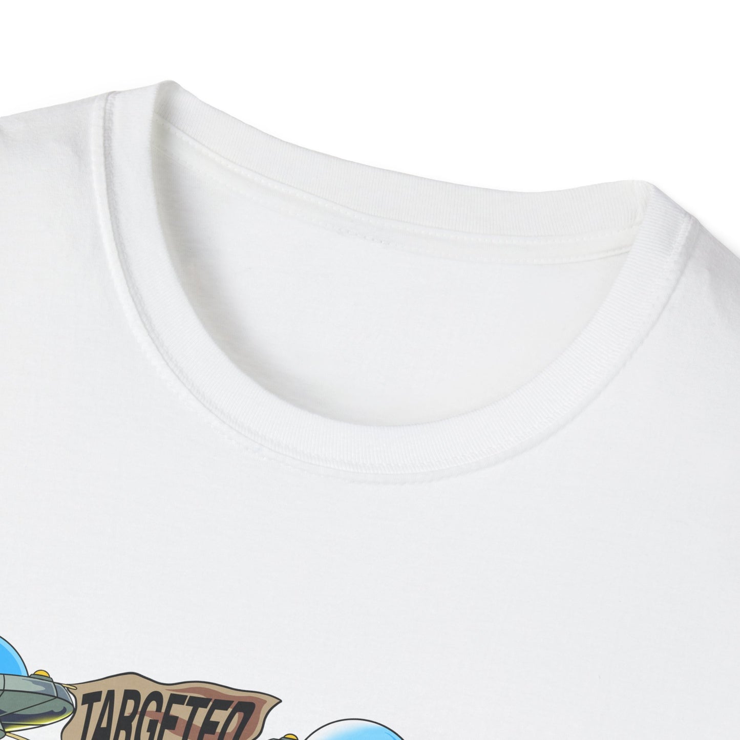 Alien Abduction Graphic T-Shirt — "Targeted Nowhere" Retro UFO Tee