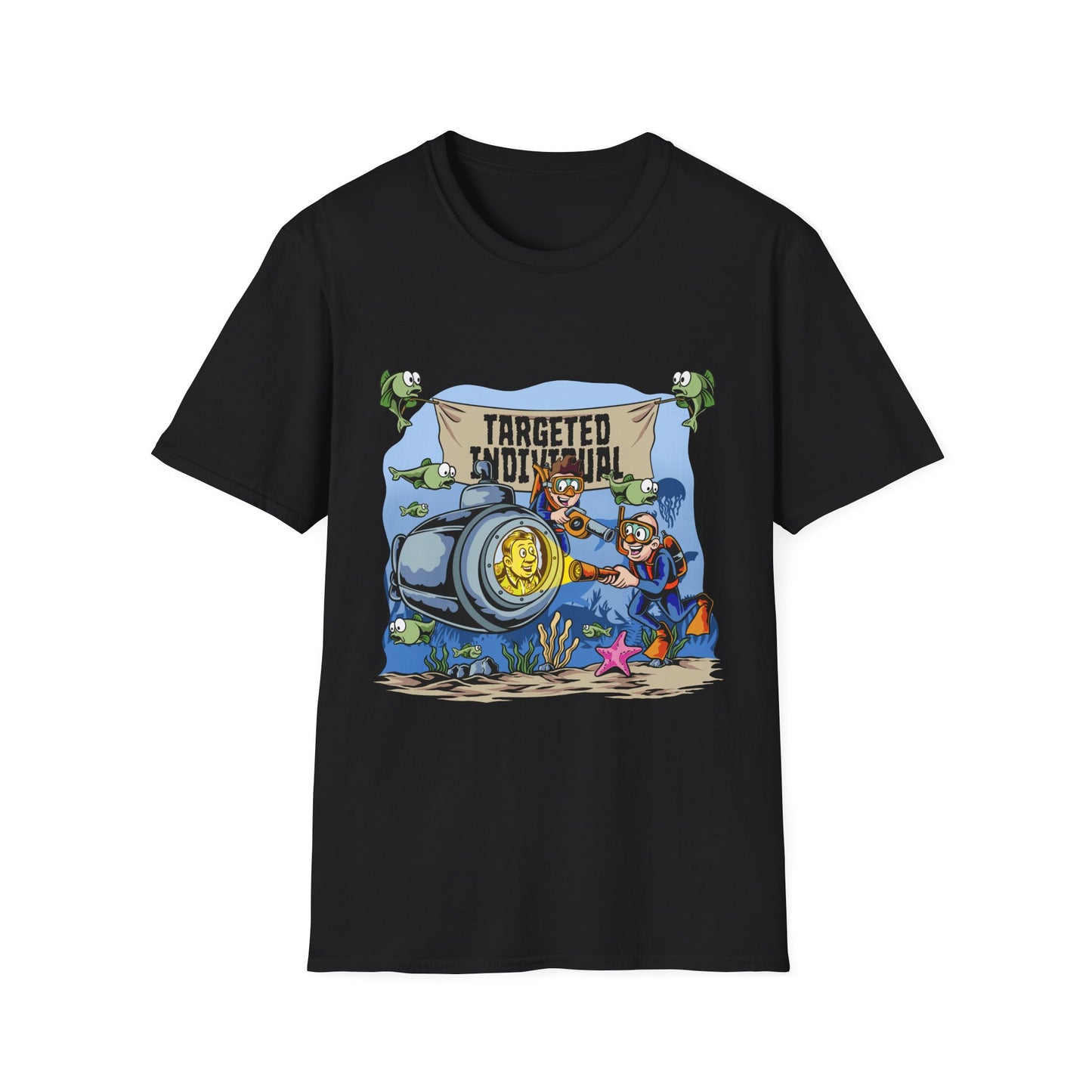 T-Shirt — "Targeted Individual" Submarine Cartoon Design