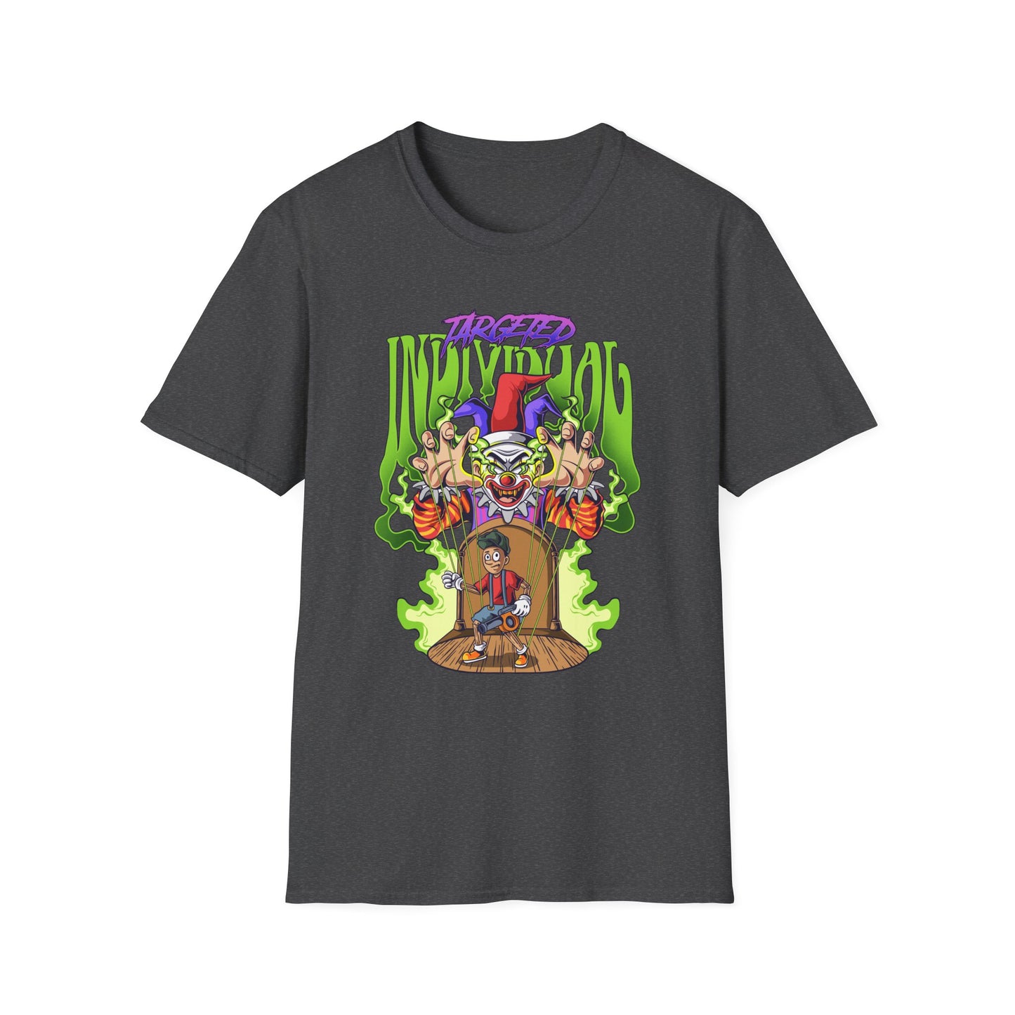 Creepy Clown Portal T-Shirt — Horror Graphic Tee with 'Disturbed' Vibe