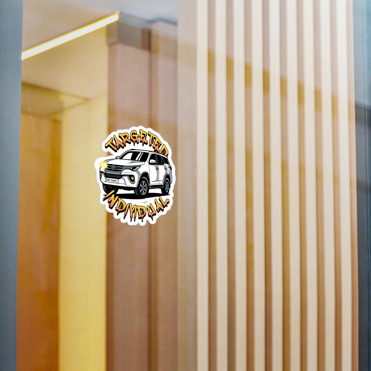 Targeted Individual SUV Vinyl Sticker — Kiss-Cut Car Decal