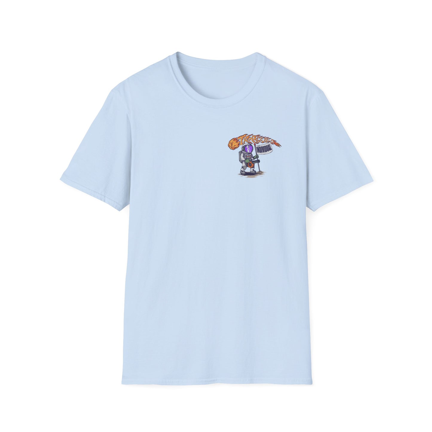 Space Protest T-Shirt — Cute Astronauts Holding Sign with Comet Graphic