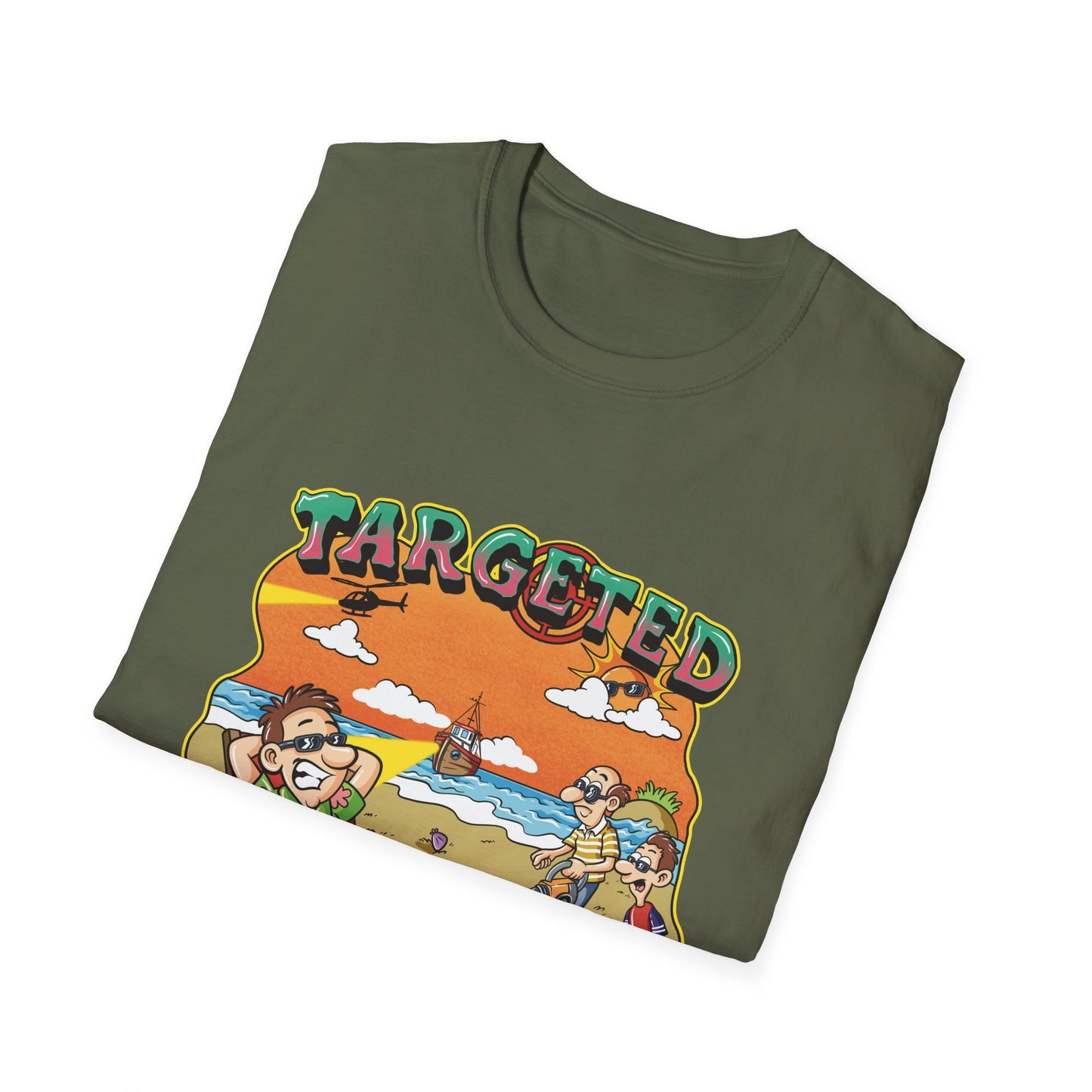 Targeted Individual T-Shirt — Retro Beach Conspiracy Graphic Tee
