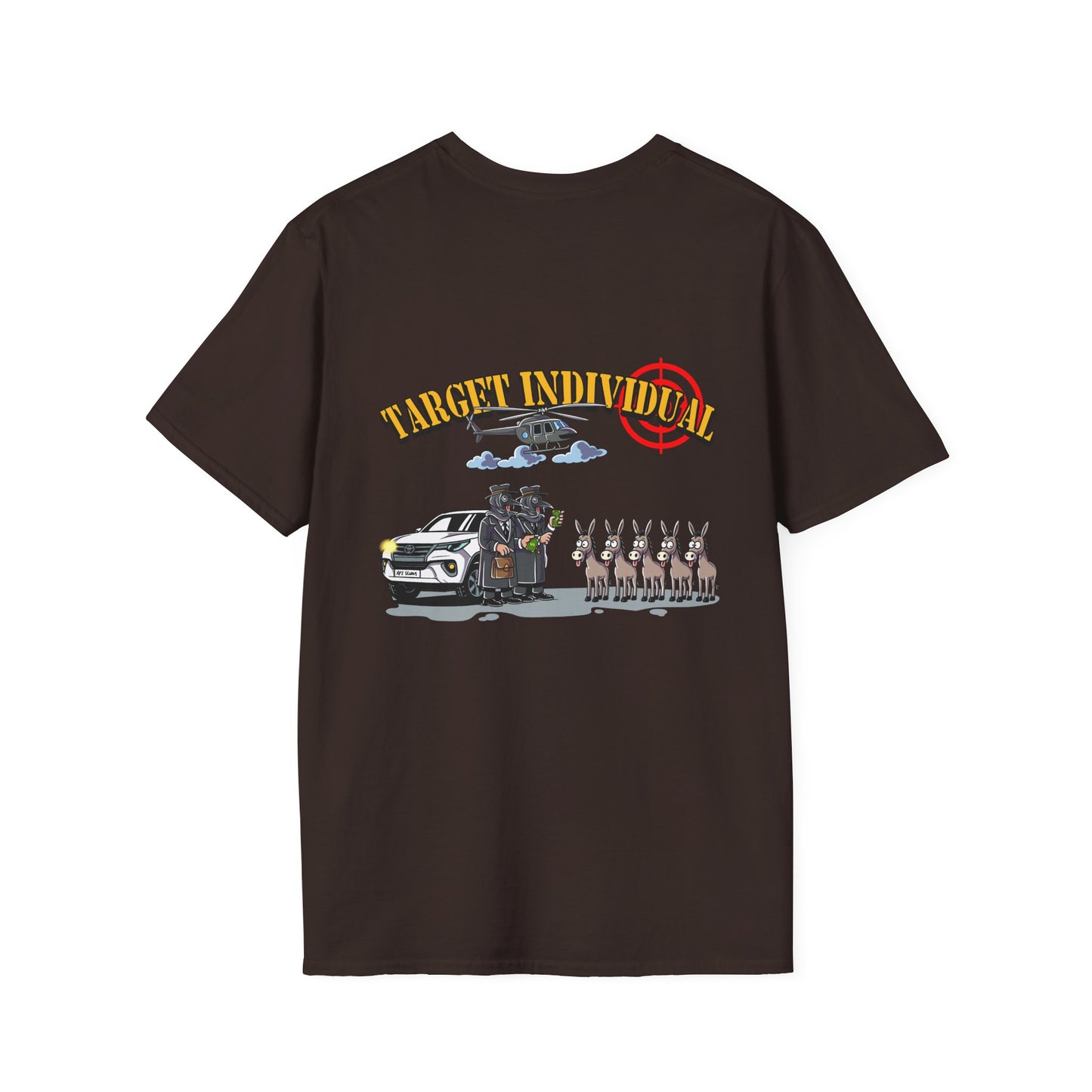 Target Individual T-Shirt — Tactical Humvee & Helicopter Graphic