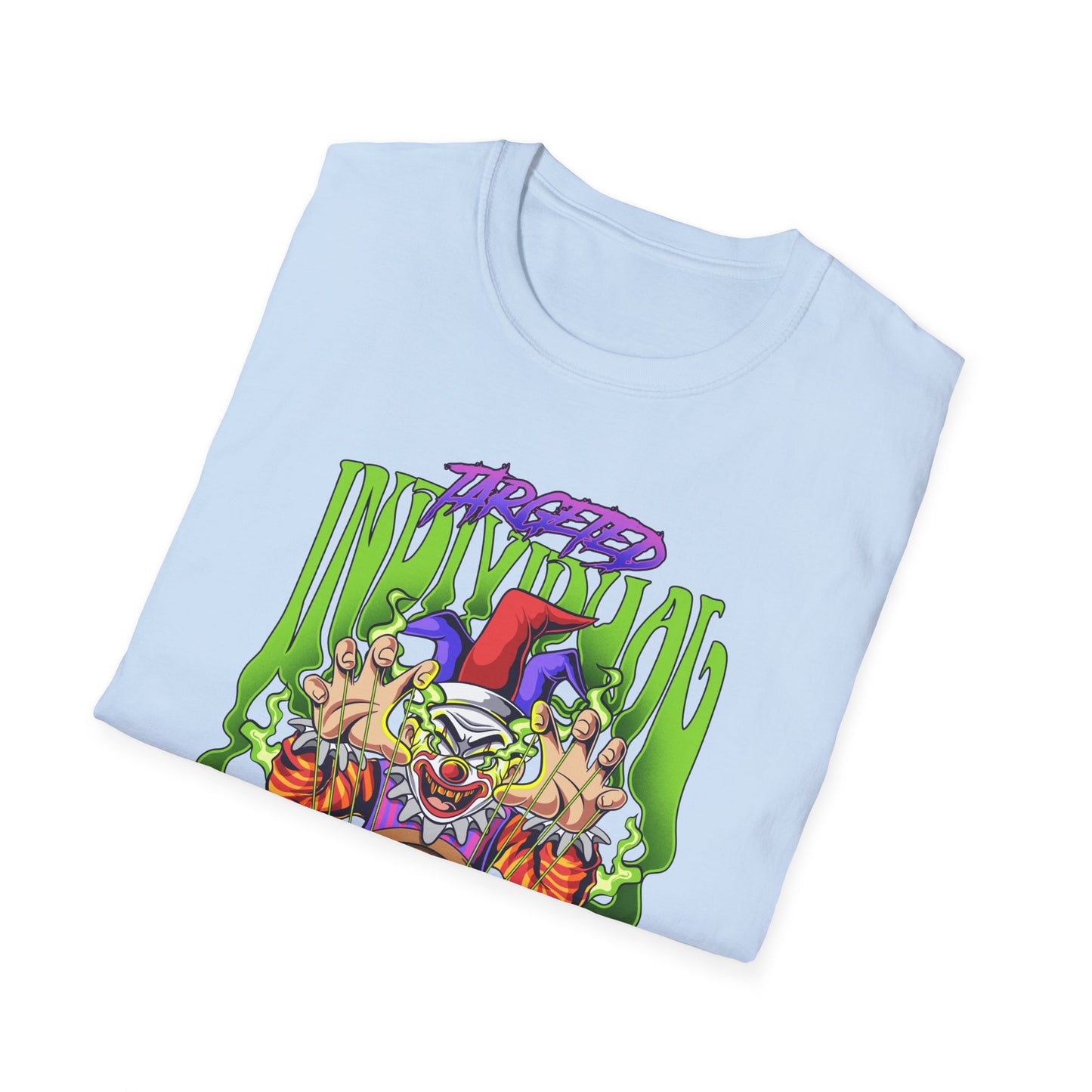 Creepy Clown Portal T-Shirt — Horror Graphic Tee with 'Disturbed' Vibe