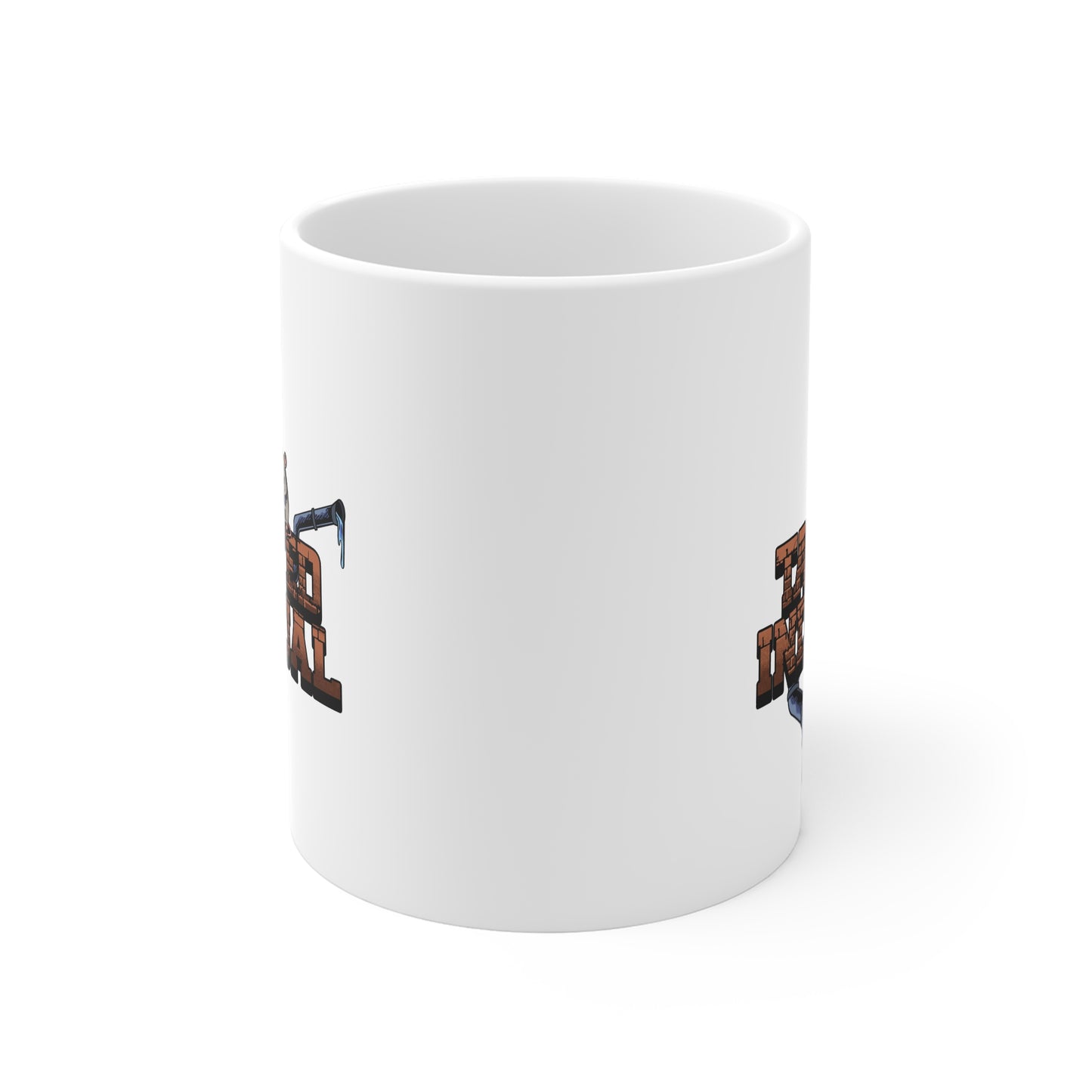 11oz Mug — Targeted Individual Brick-Style Graphic Coffee Cup