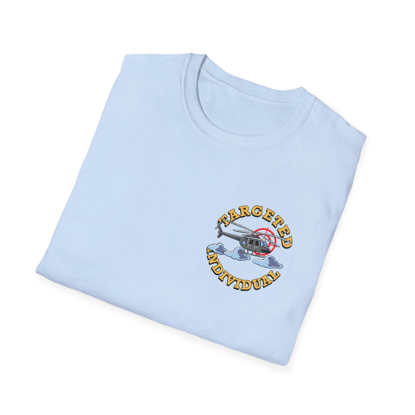 Target Individual T-Shirt — 'Target Individual' Graphic Tee with Police Truck & Targets