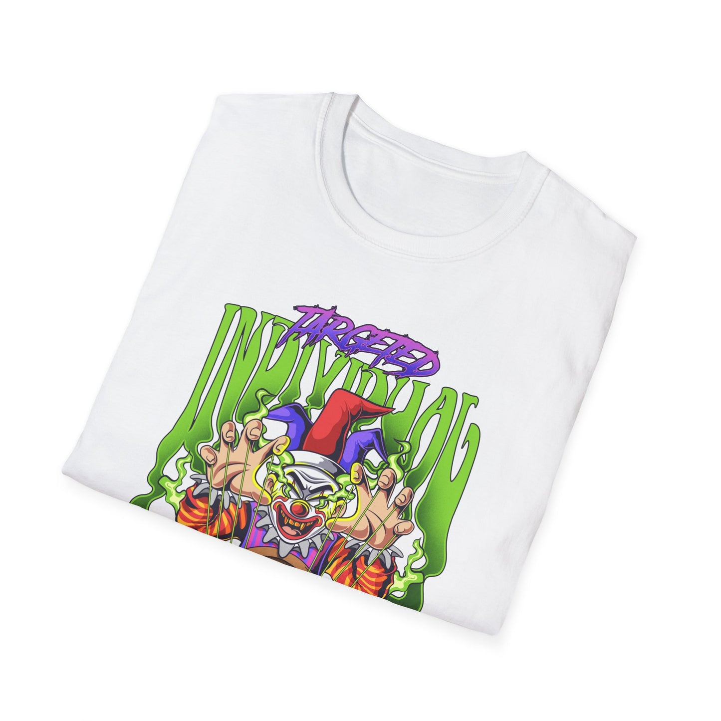 Creepy Clown Portal T-Shirt — Horror Graphic Tee with 'Disturbed' Vibe