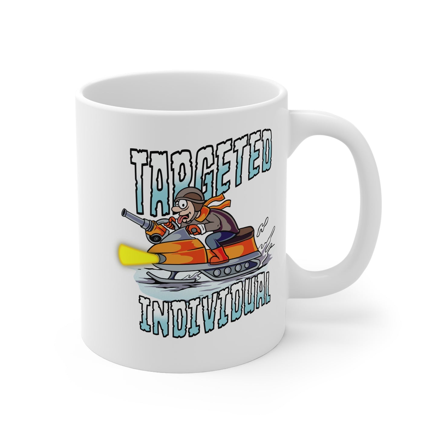 Mug — "Targeted Individual" Snowmobile Graphic Coffee Cup