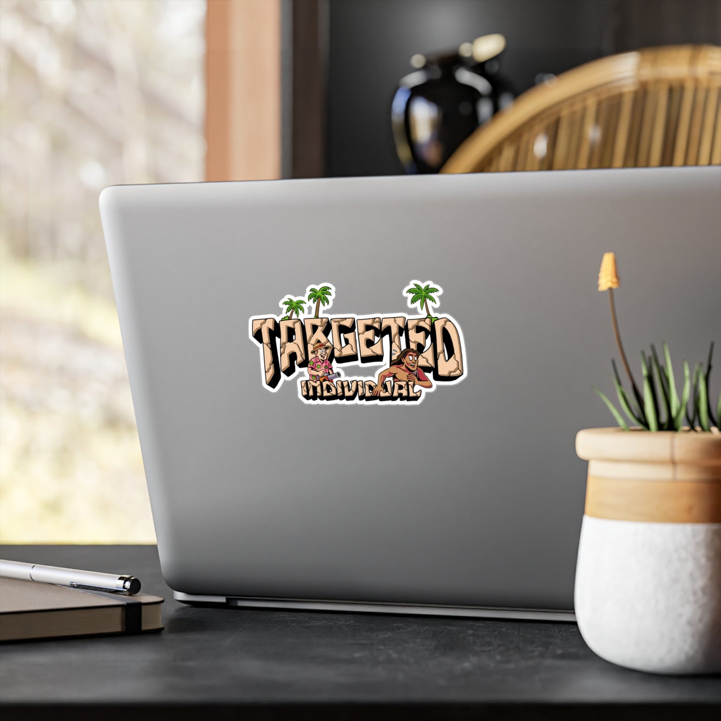 Targeted Individual Tropical Sticker - Kiss-Cut Vinyl Decal