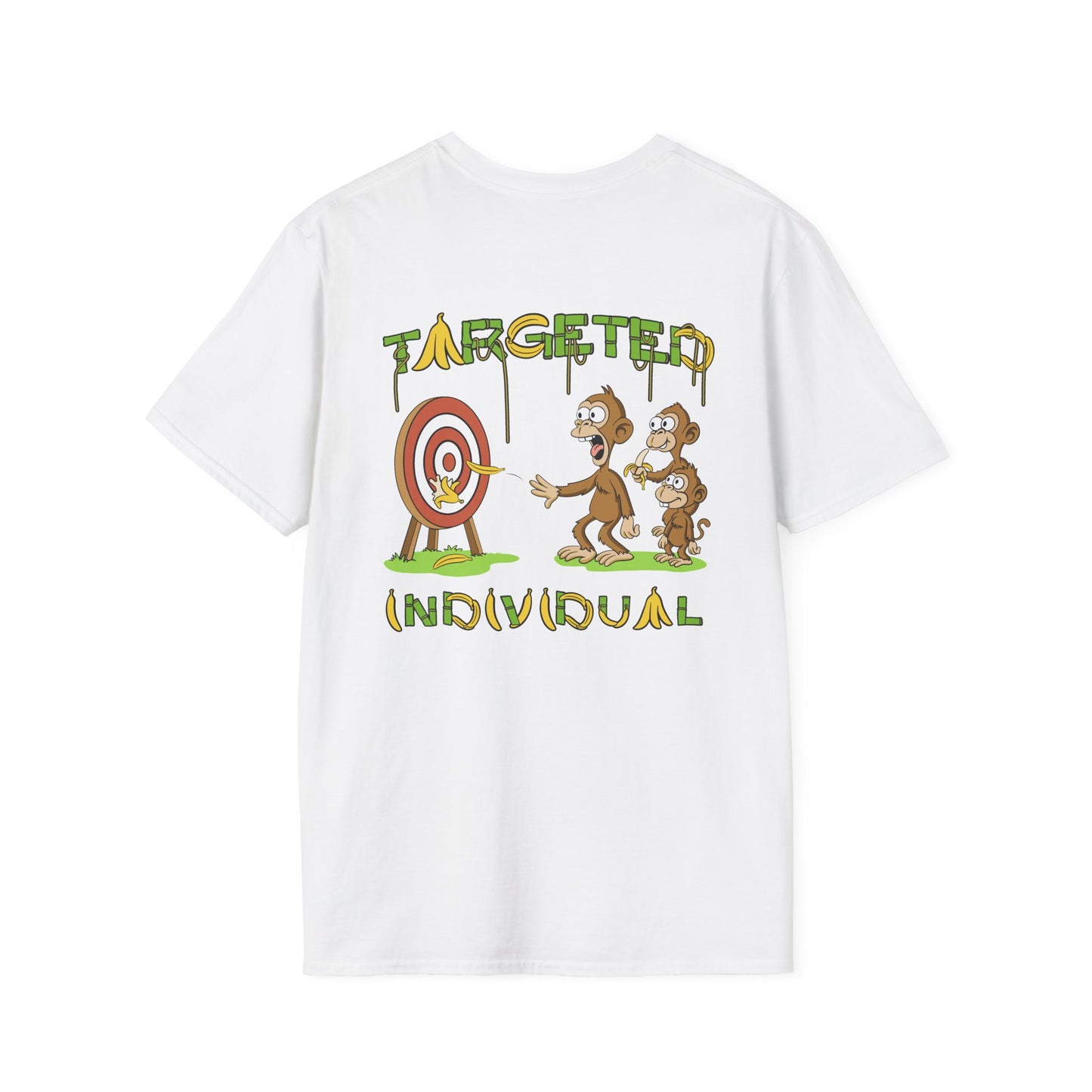 Targeted Individual Sloth T-Shirt - Funny Cartoon Back Print