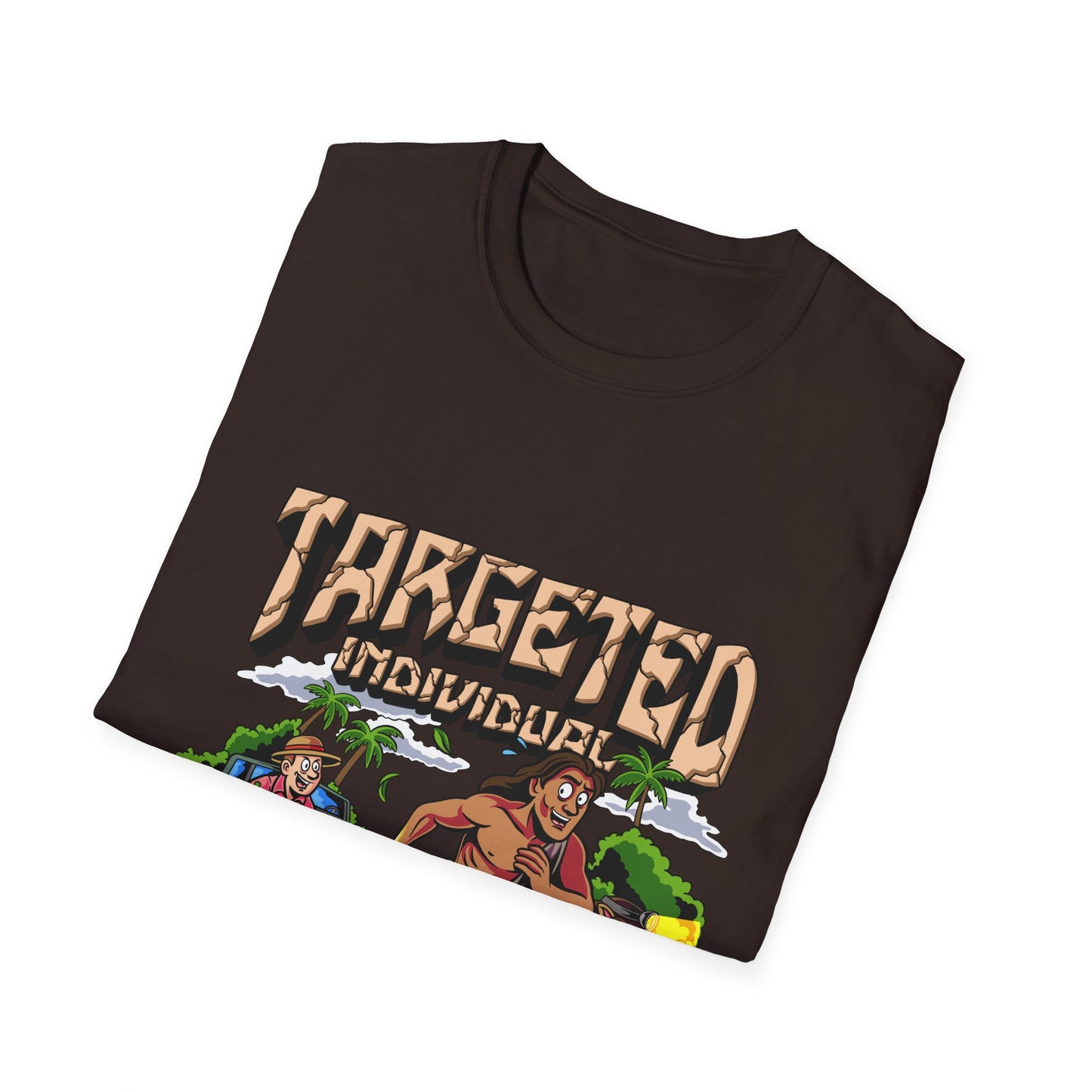 Targeted Individuals T-Shirt — Retro Island Hunt Graphic Tee