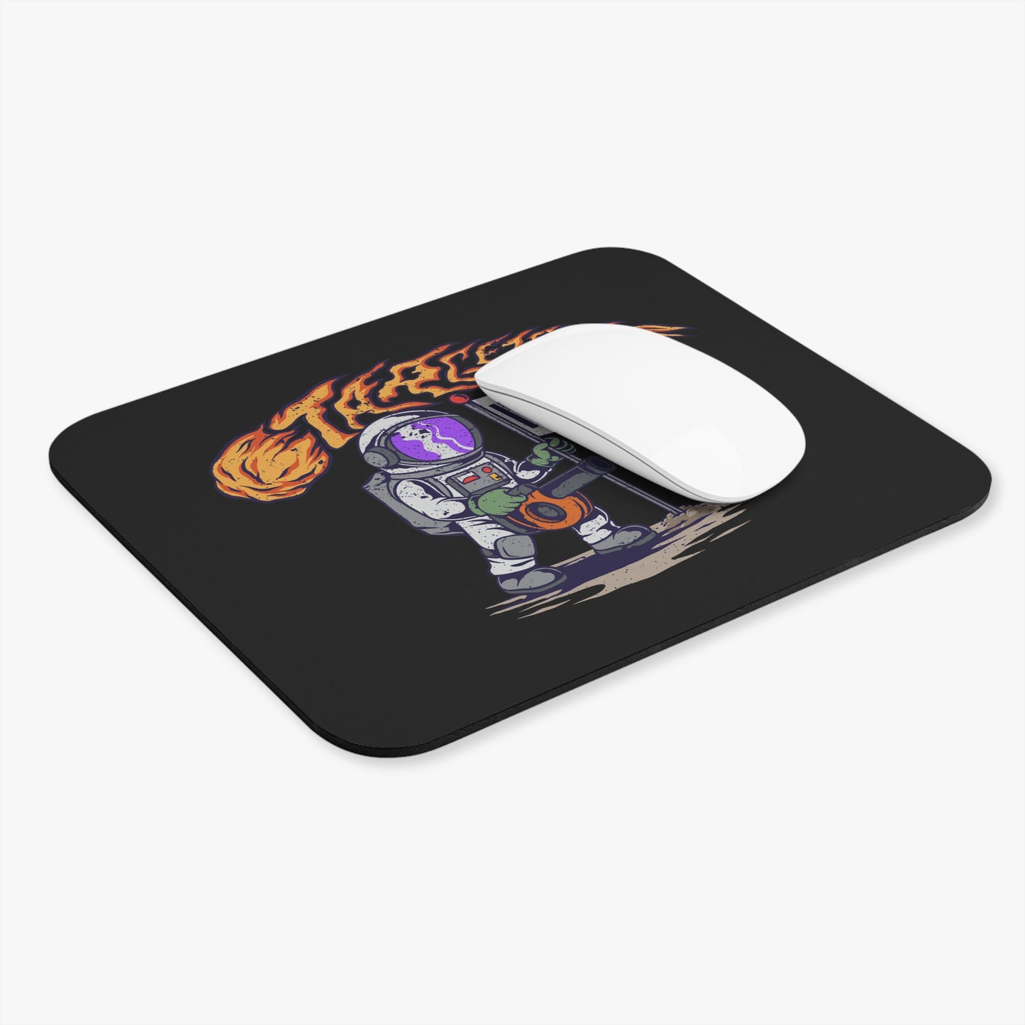 Individual Astronaut Mouse Pad — Retro Space Explorer Design