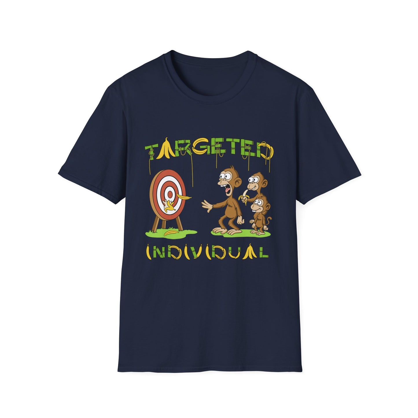 Targeted Individual Graphic T-Shirt — Funny Monkey Target Design