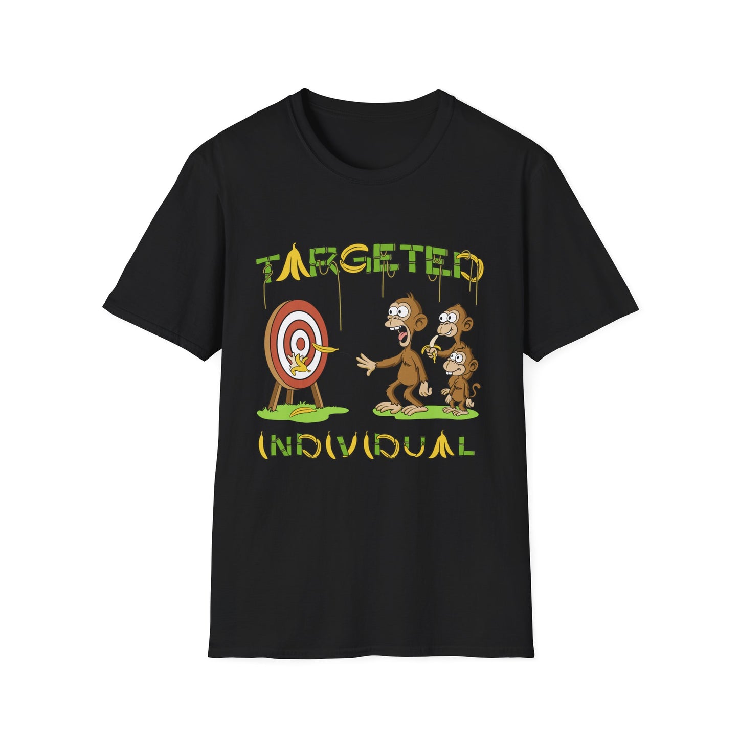Targeted Individual Graphic T-Shirt — Funny Monkey Target Design